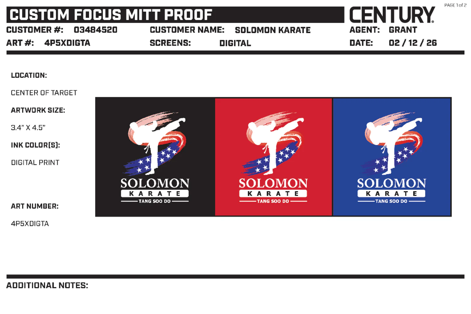 CUSTOM FOCUS MITT, Red - Image 2