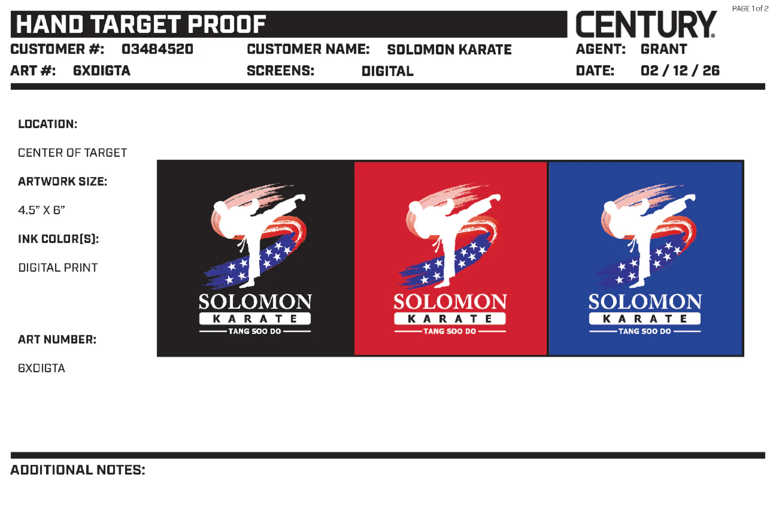 CUSTOM HAND TARGET Black, Black - Image 2