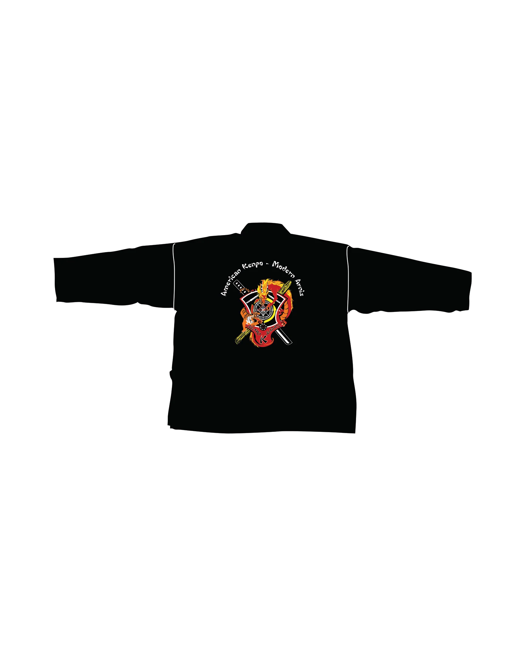 6oz Lightweight Student Jacket Custom, Black