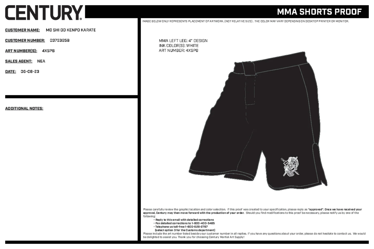 Mma Short Custom Black, Black - Image 2