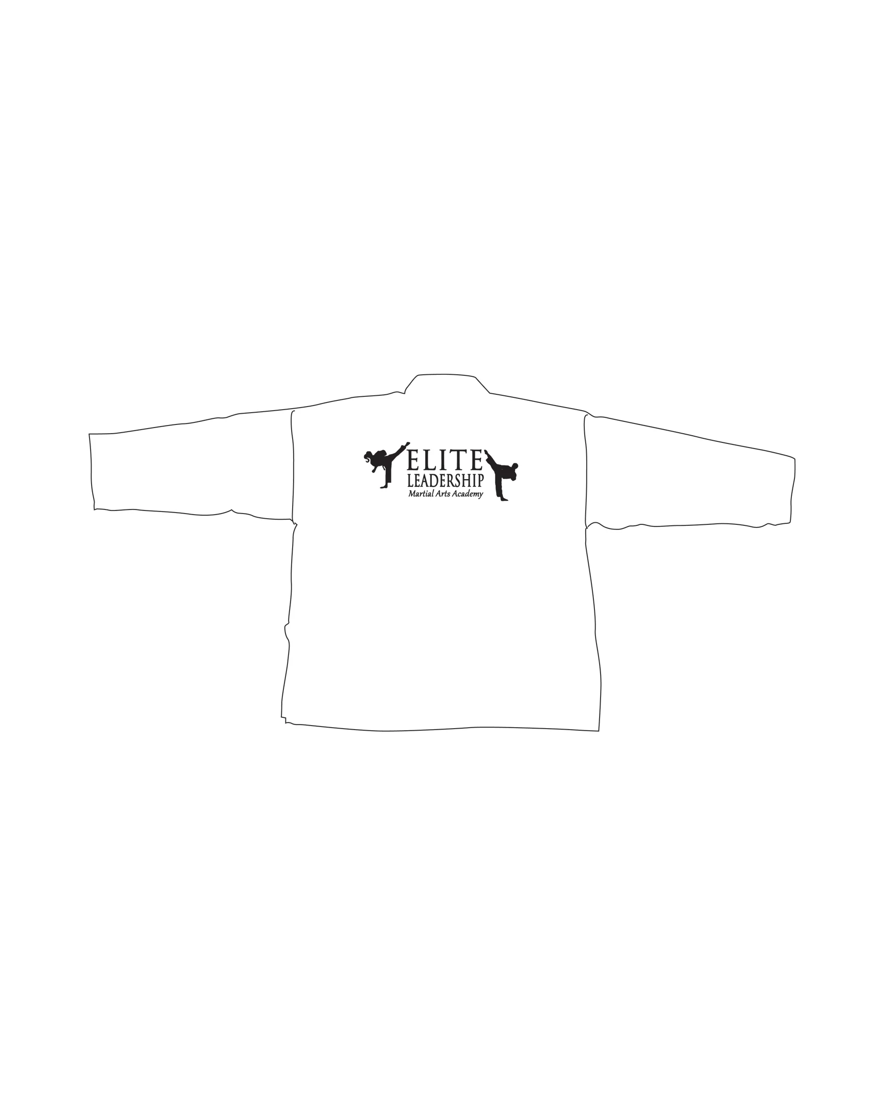 Student Elastic Uniform, White