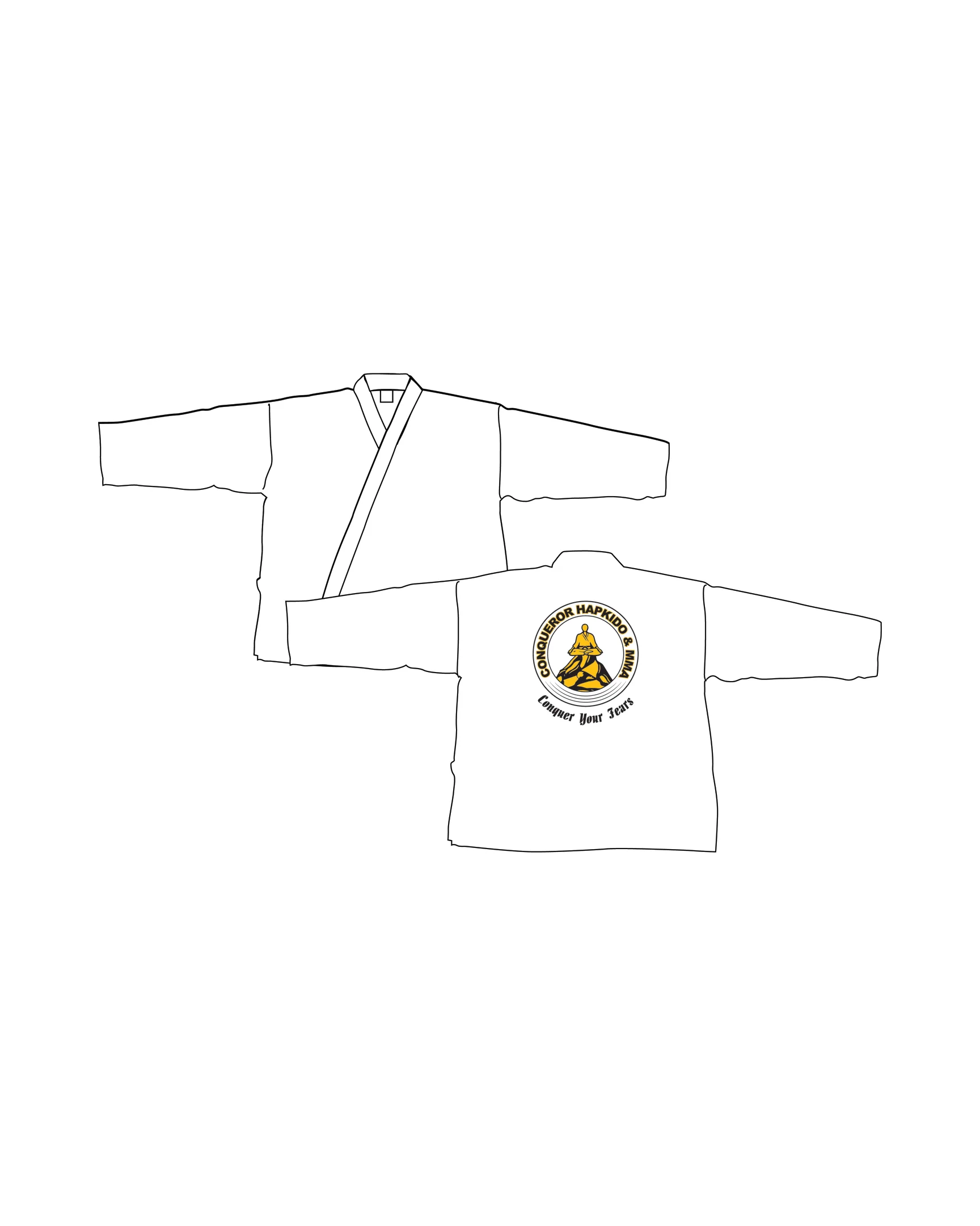 8oz Brushed Uniform, White - Image 2
