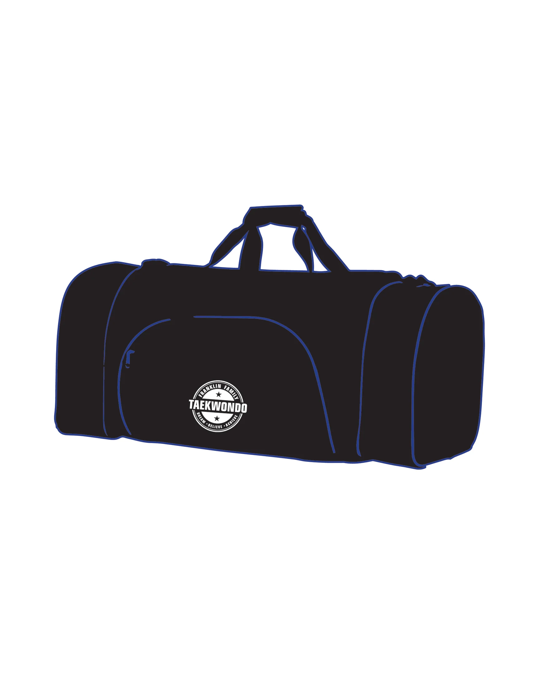 CUSTOM C GEAR DUFFLE BAG, Black/Blue