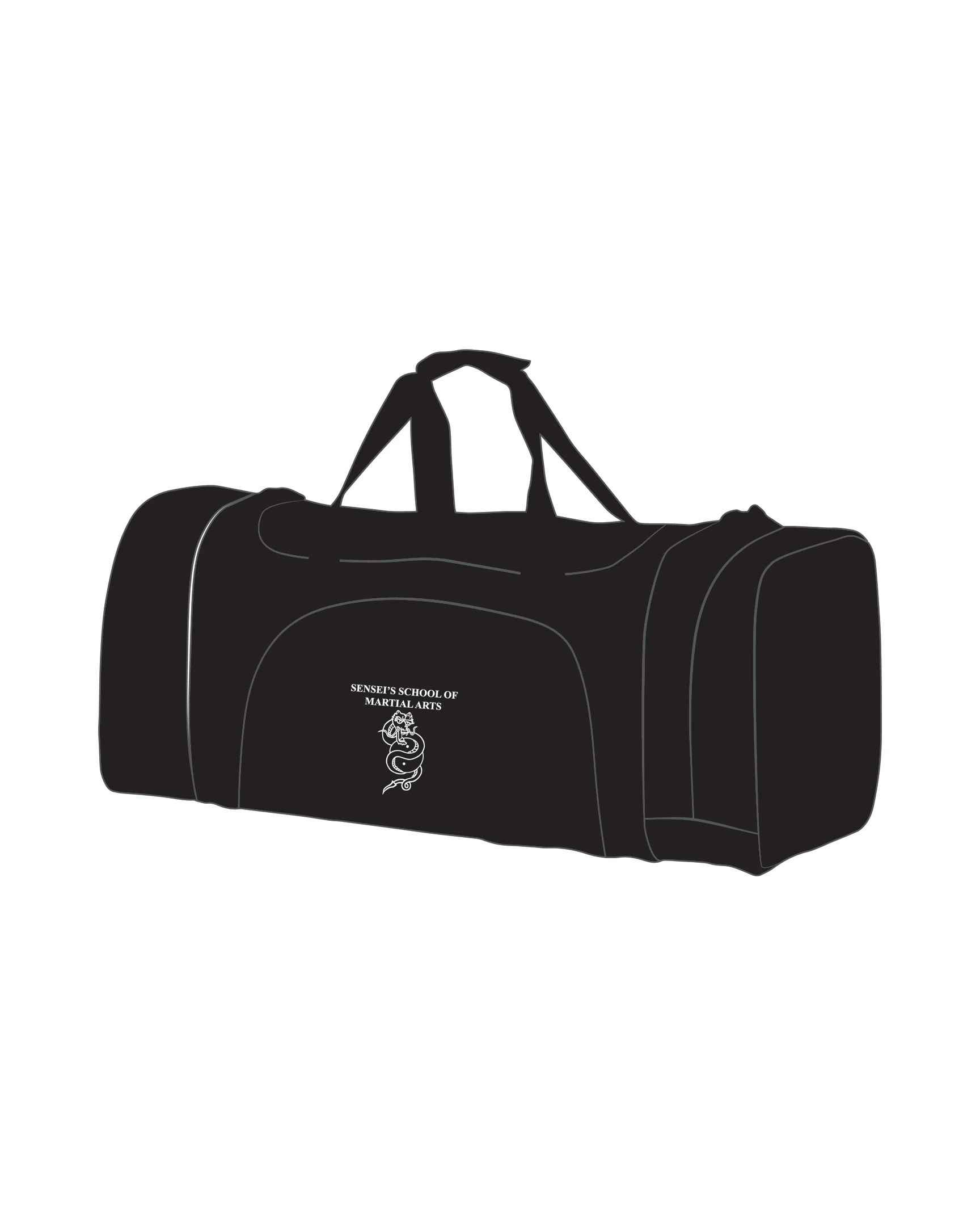 CUSTOM C GEAR DUFFLE BAG, Black/Blue