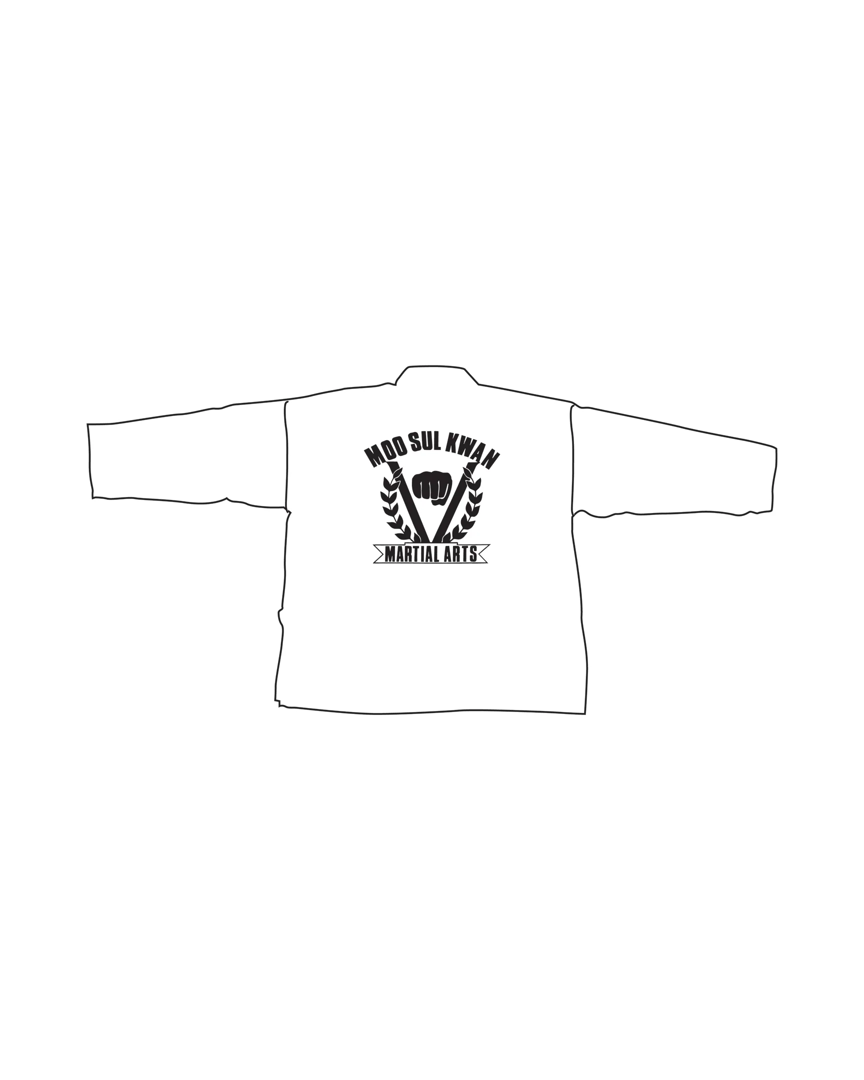 6oz Lightweight Student Jacket Custom, White