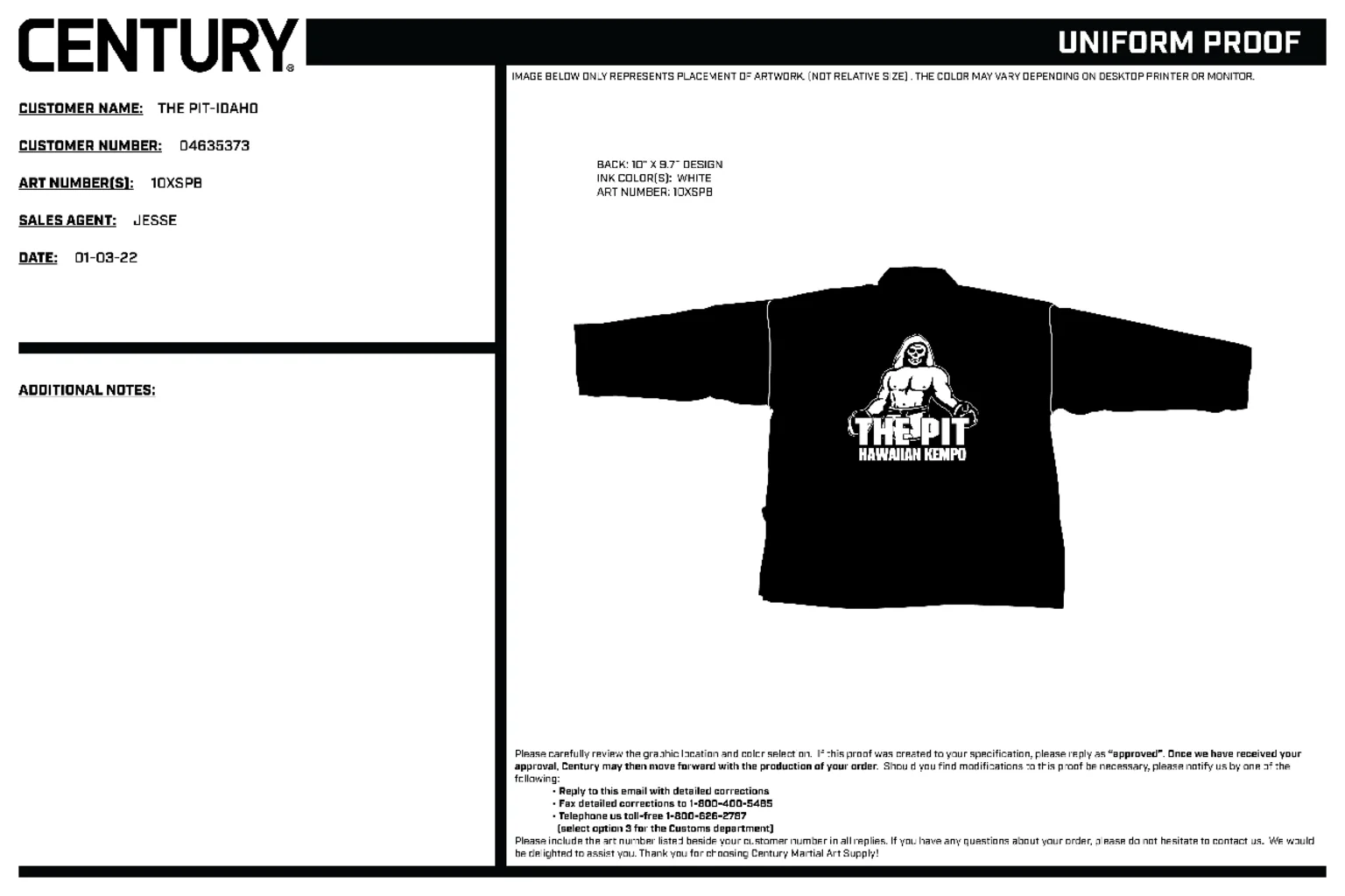 6oz Lightweight Student Jacket Custom, Black - Image 2