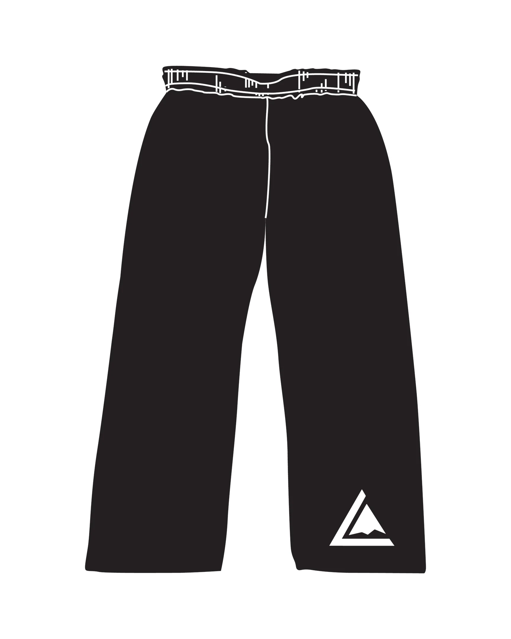 Elastic Student Pant, Black