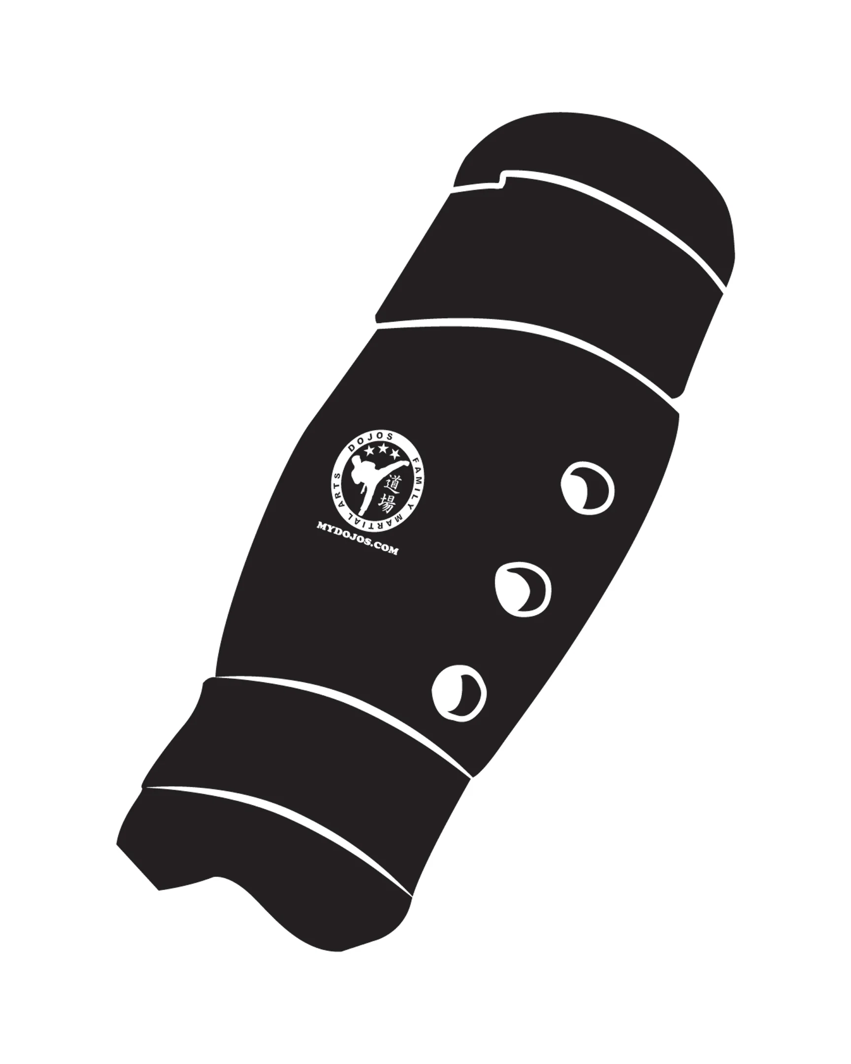 Shin Guard Custom, Black