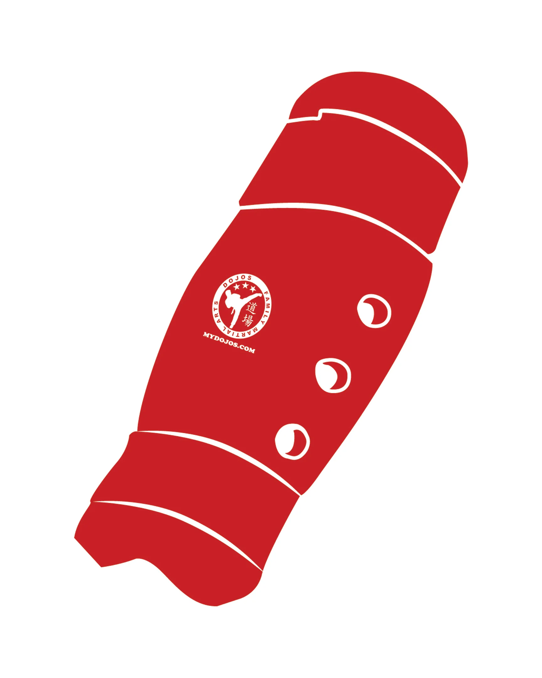 Shin Guard Custom, Red
