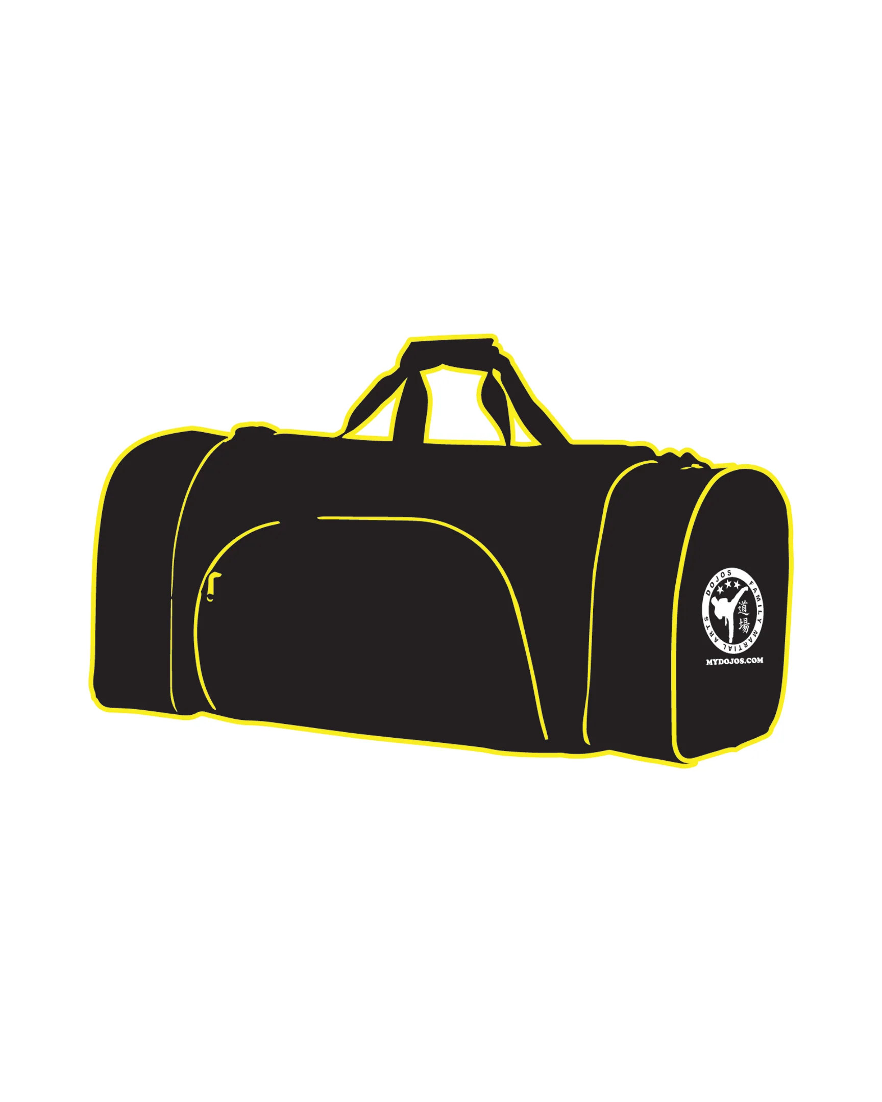 CUSTOM C GEAR DUFFLE BAG, Black/Yellow