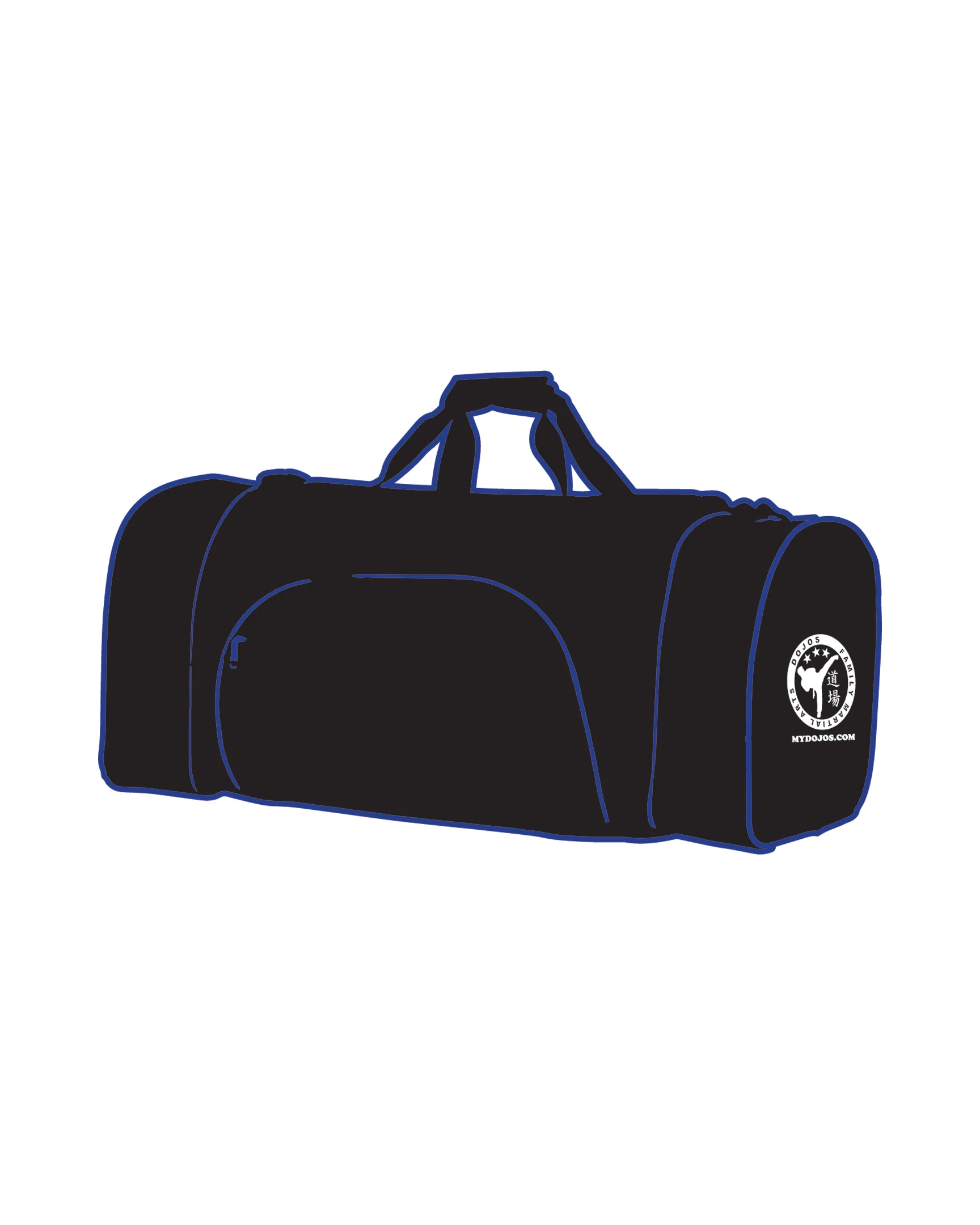 CUSTOM C GEAR DUFFLE BAG, Black/Blue