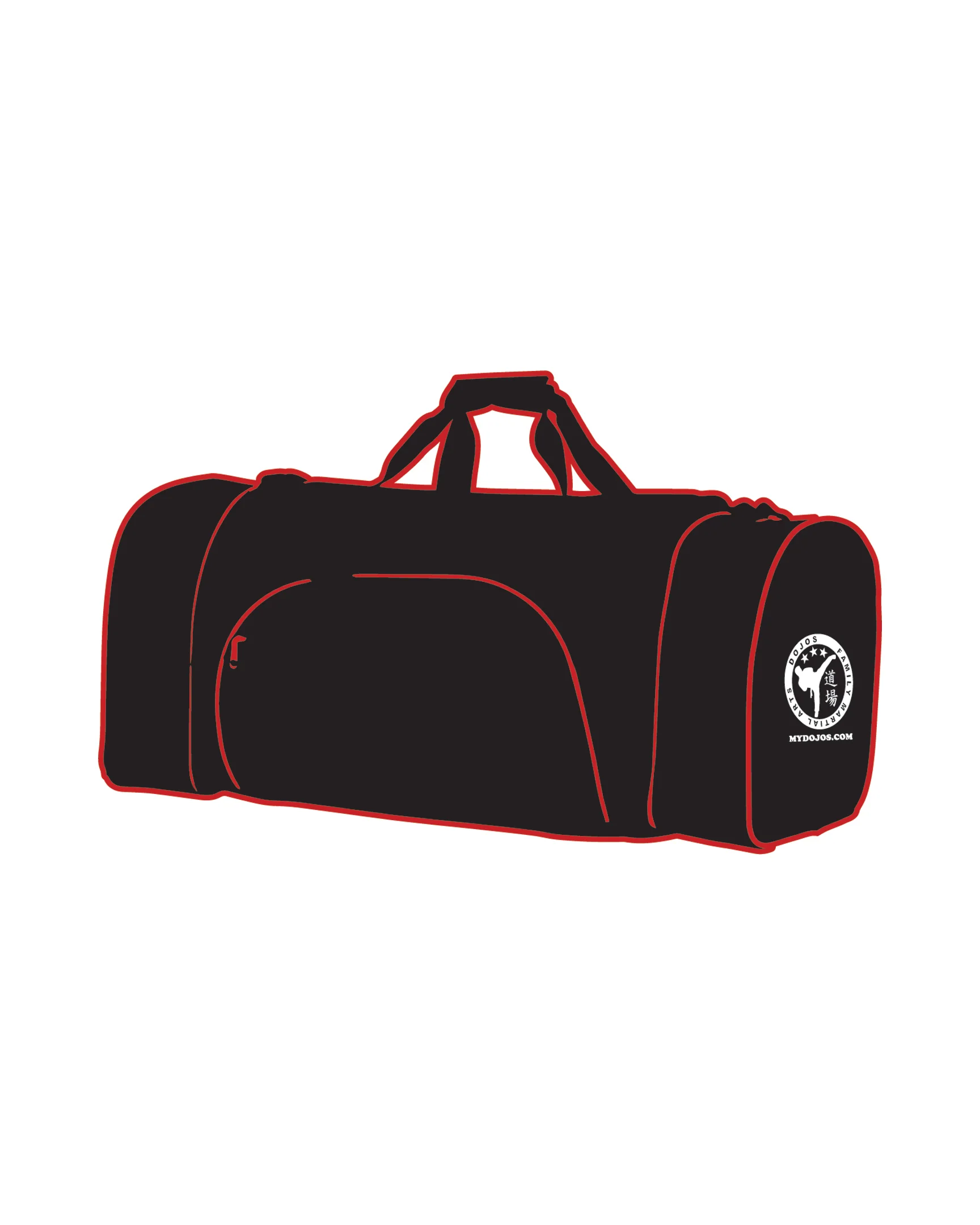 CUSTOM C GEAR DUFFLE BAG, Black/Red