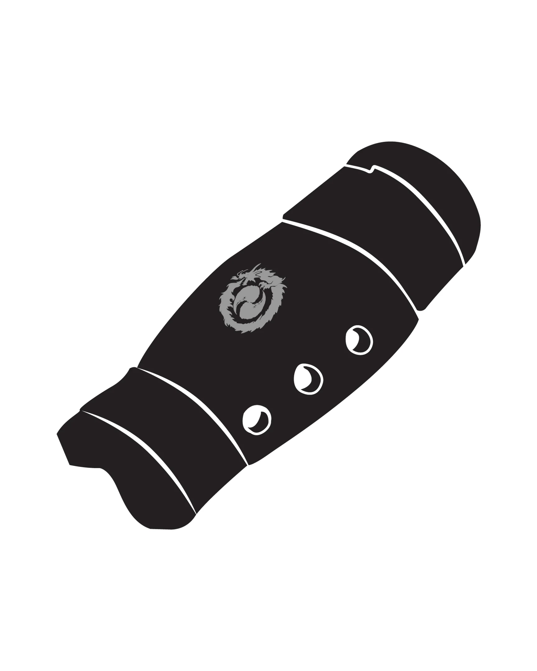 Shin Guard Custom, Black