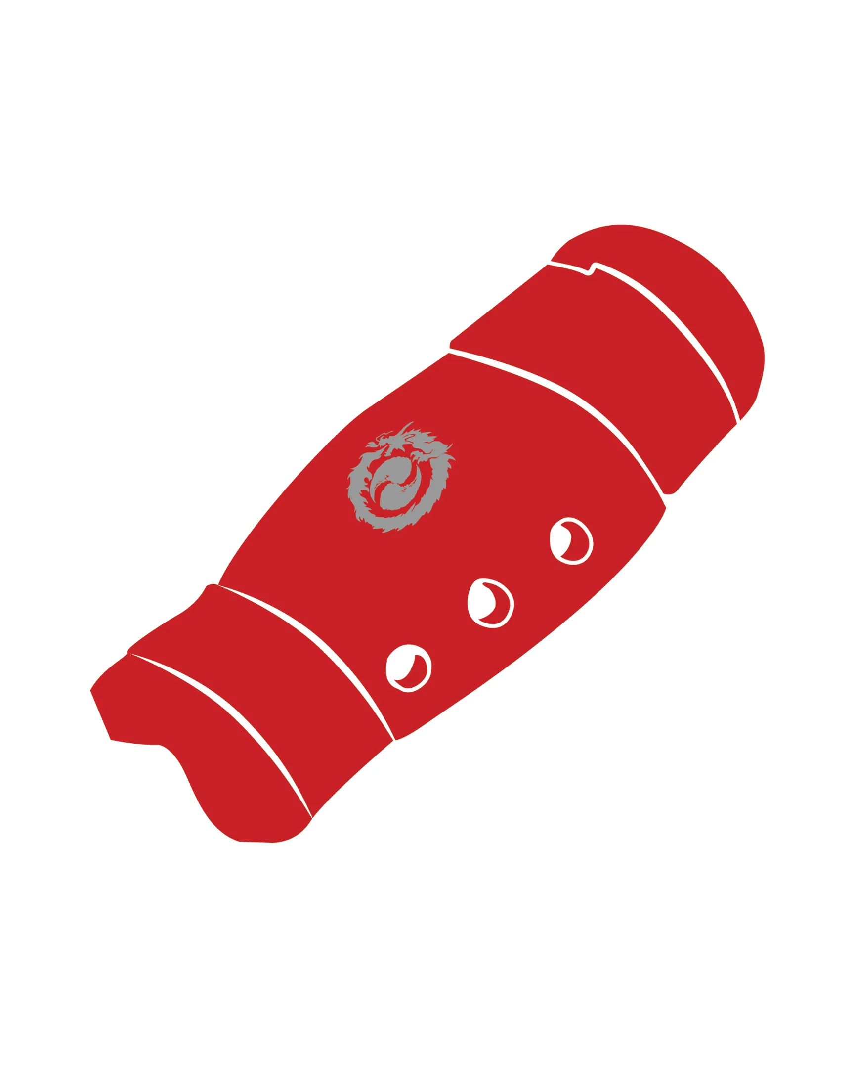 Shin Guard Custom, Red