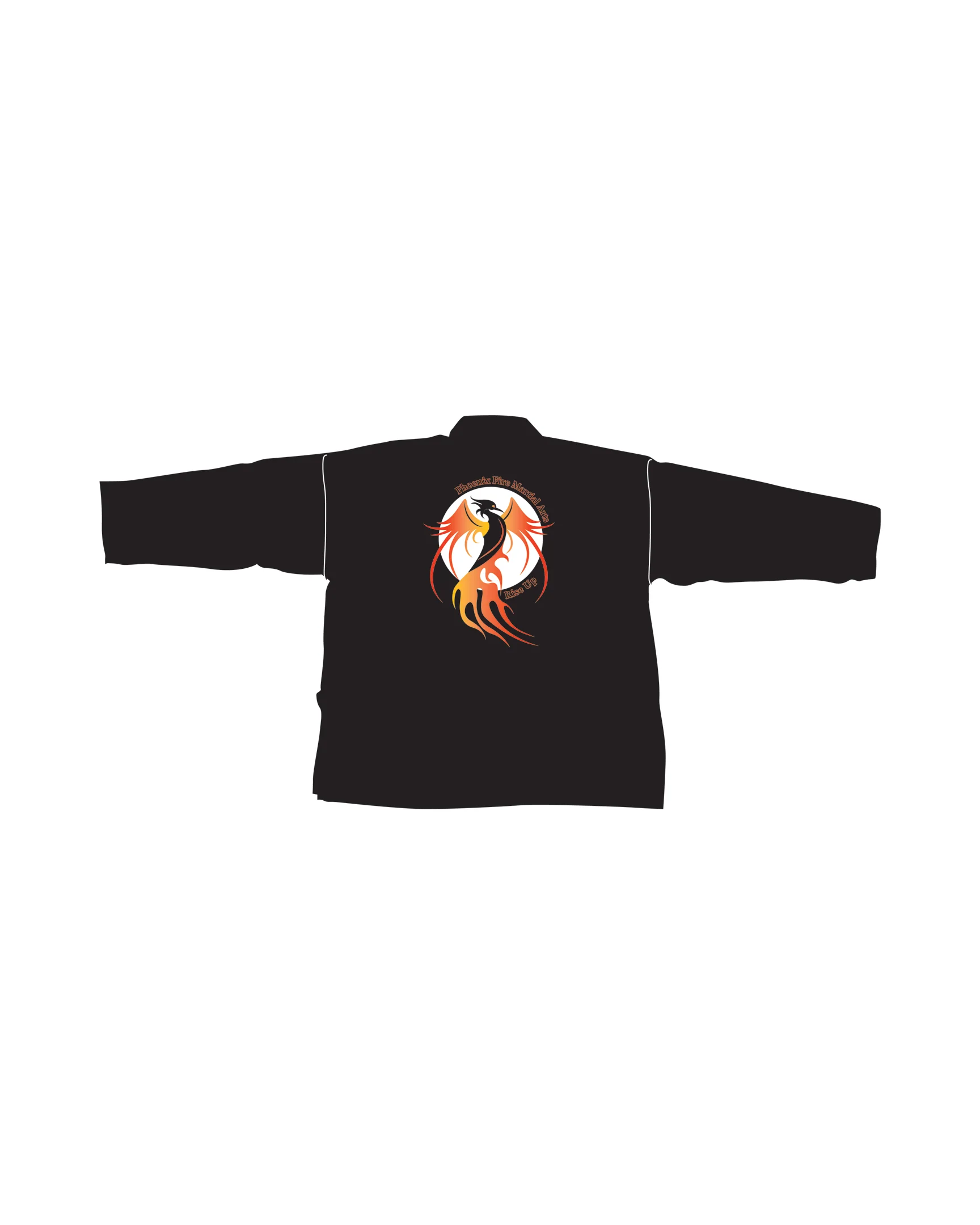 6oz Lightweight Student Jacket Custom, Black