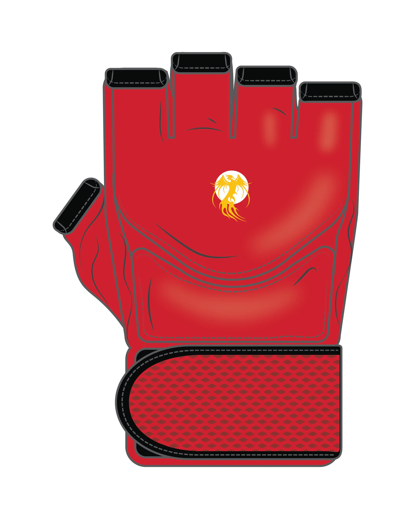 Mma Glove Custom, Red