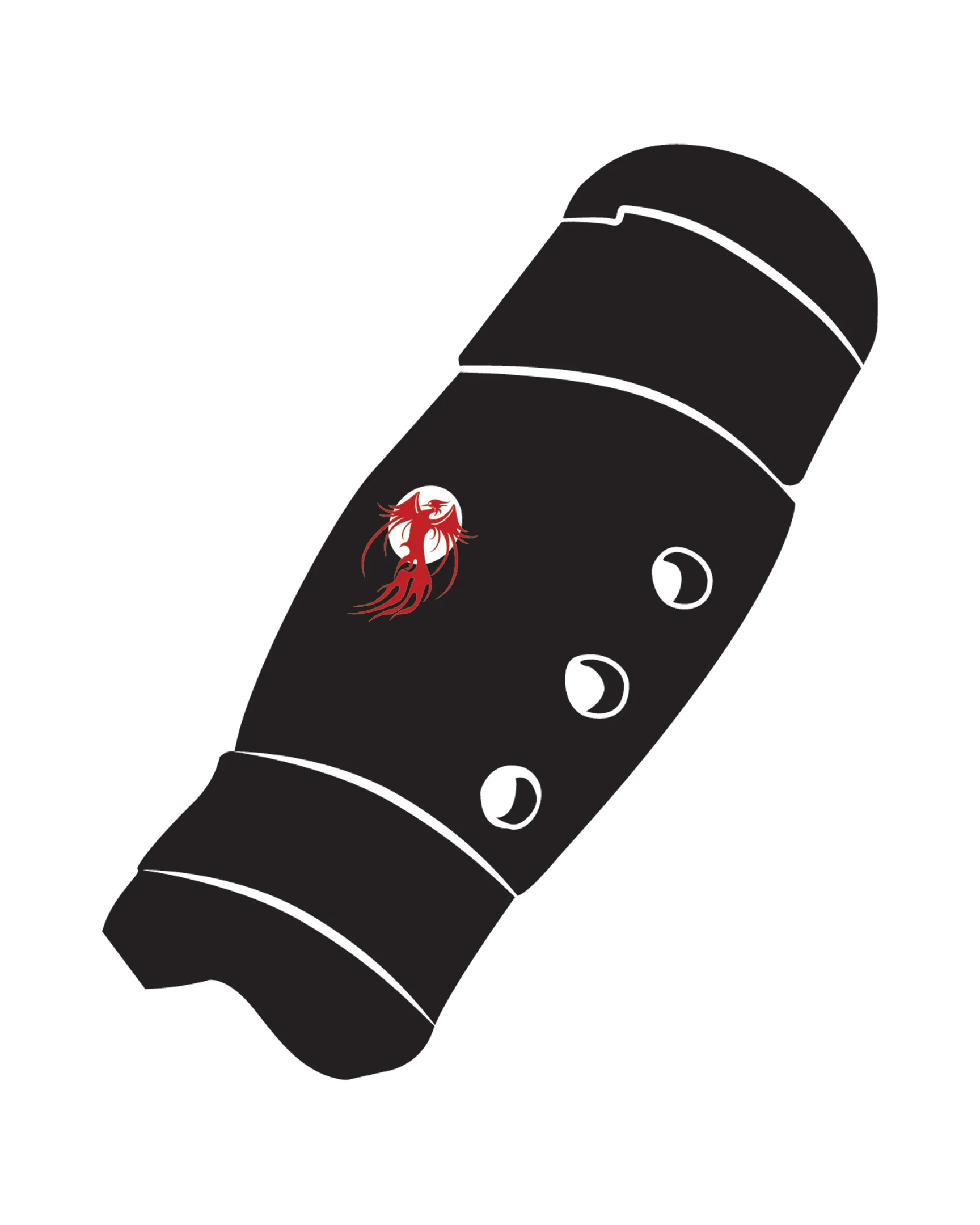 Shin Guard Custom, Black