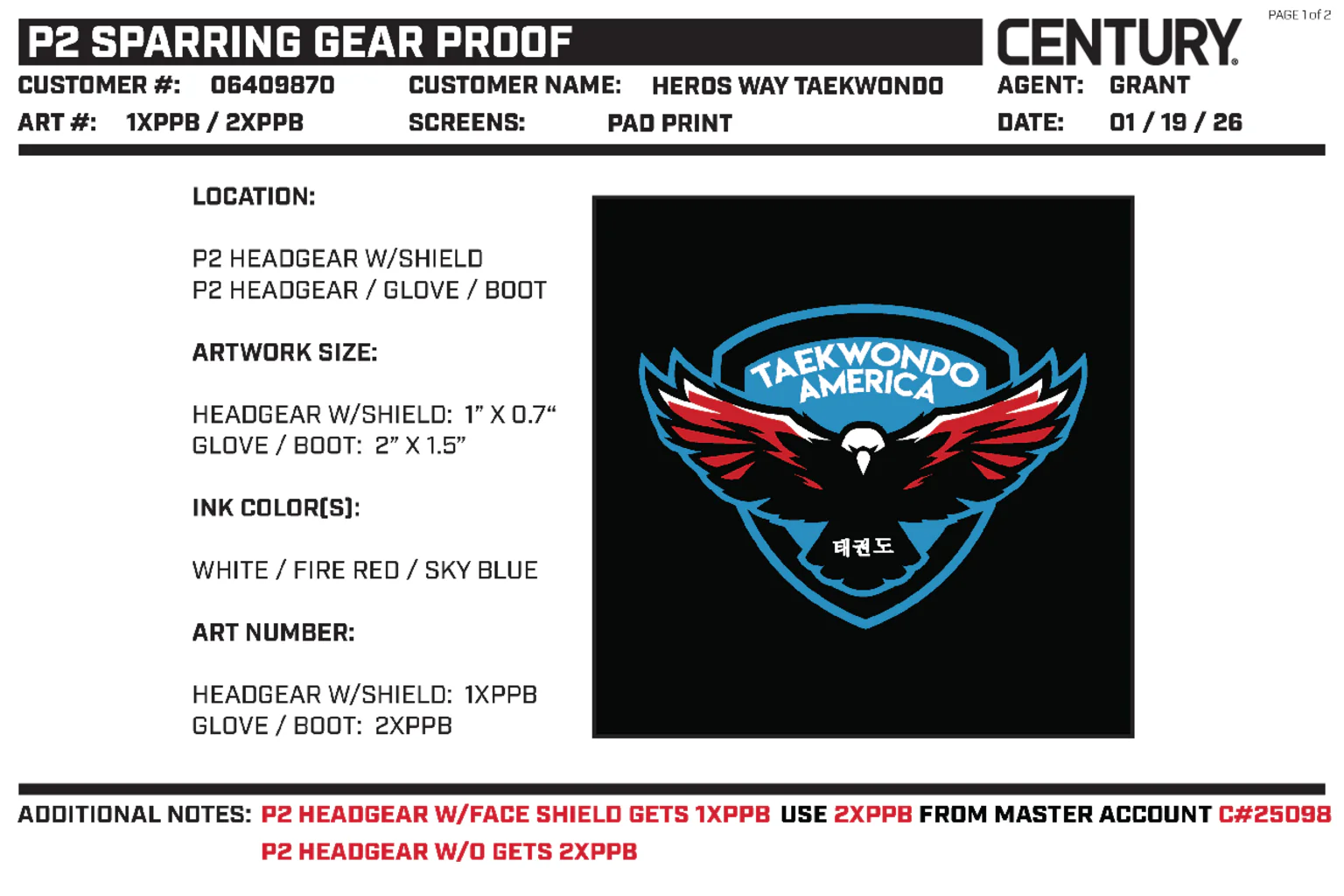 P2 Headgear with shield, Black - Image 2