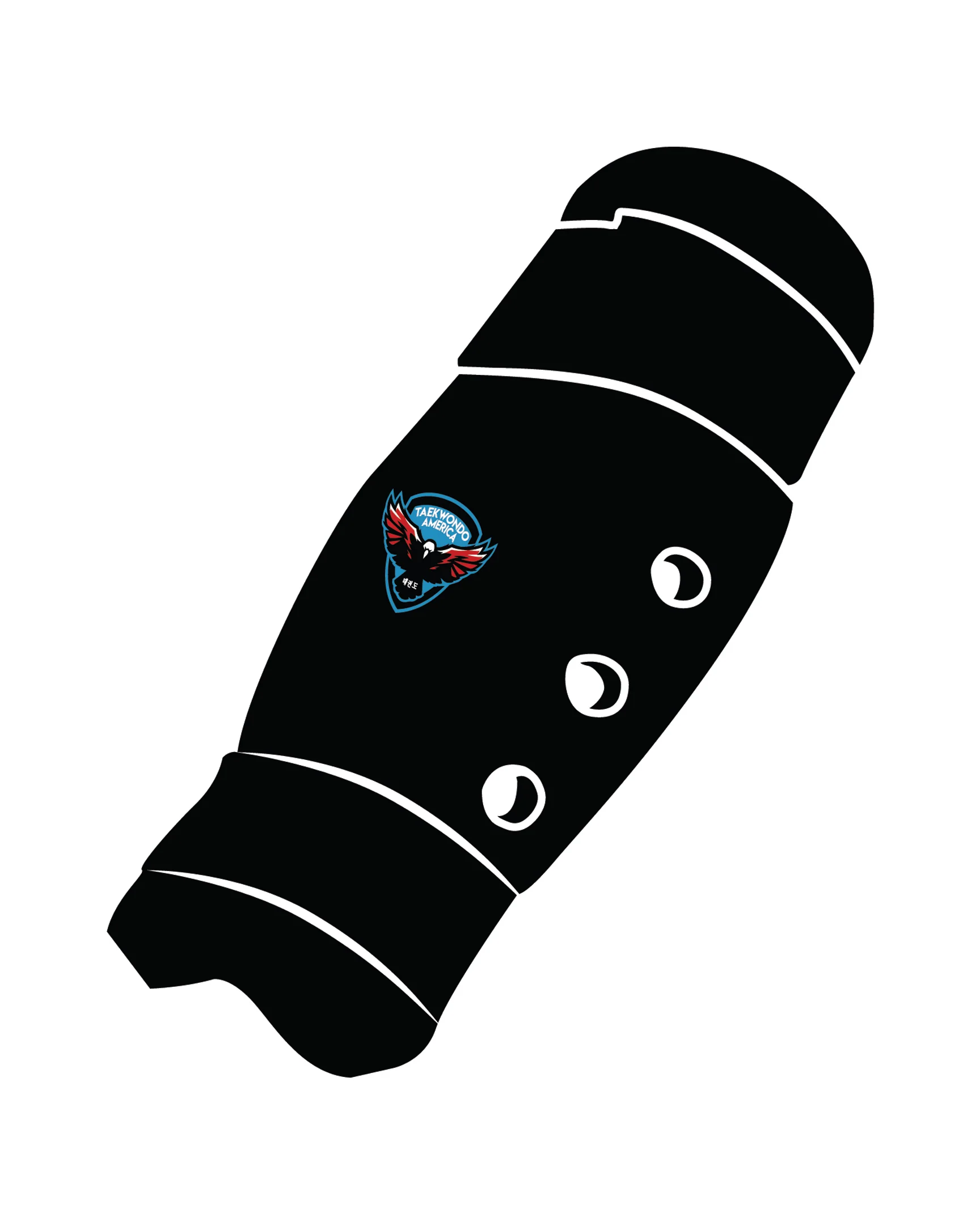 Shin Guard Custom, Black