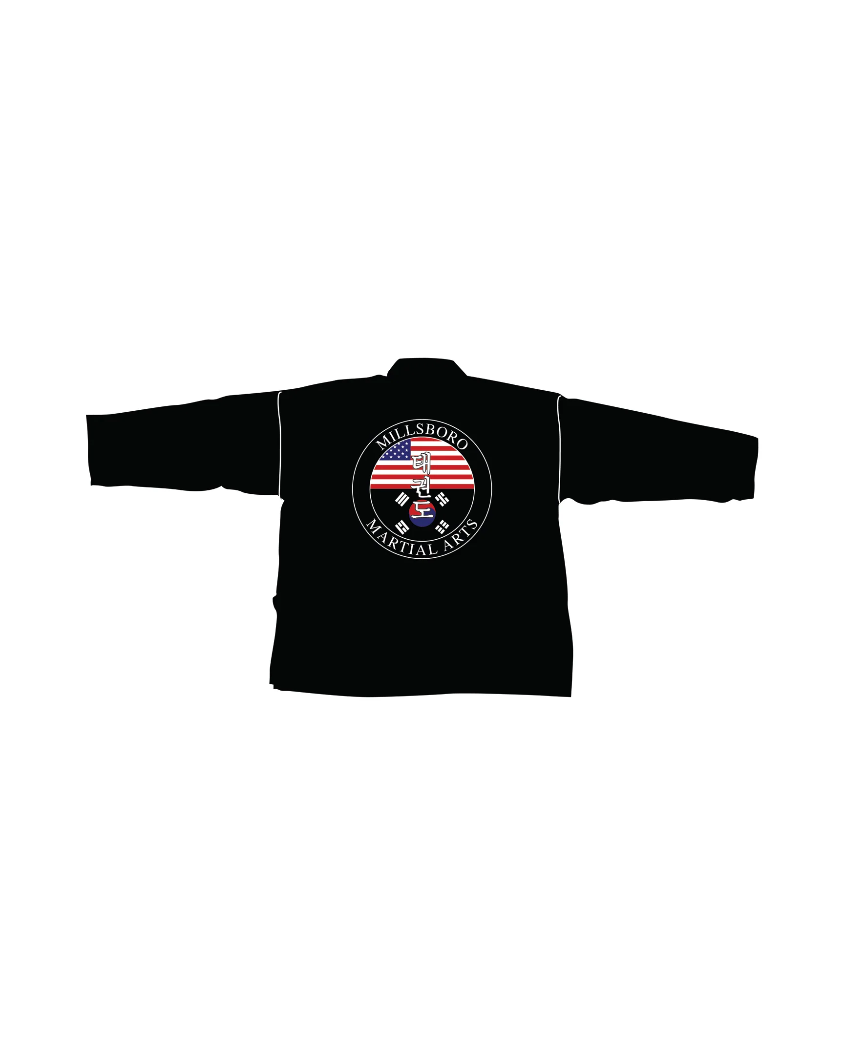Lightweight Student Tkd Uniform, Black