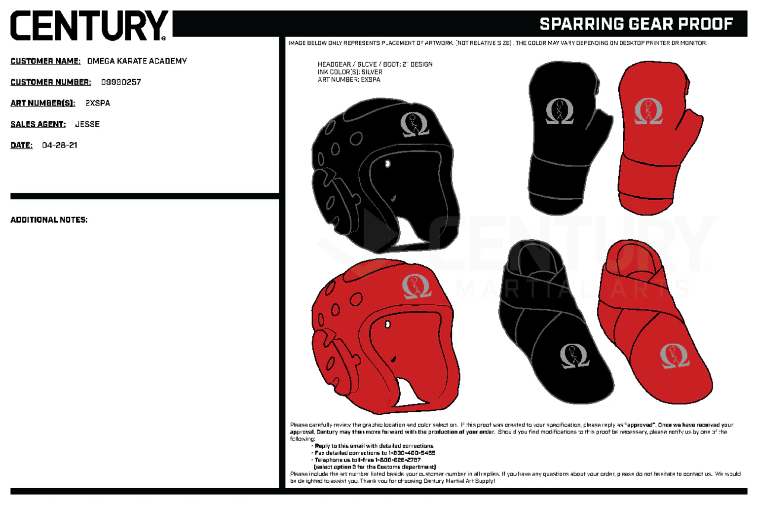Century Headgear Custom, Red