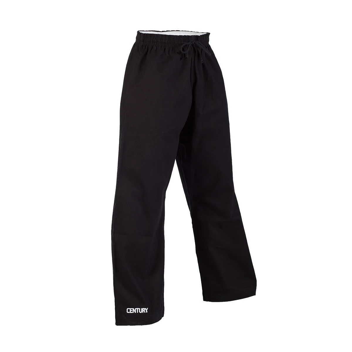 10 oz. Middleweight Brushed Cotton Elastic Waist Pants (Black) - Image 2