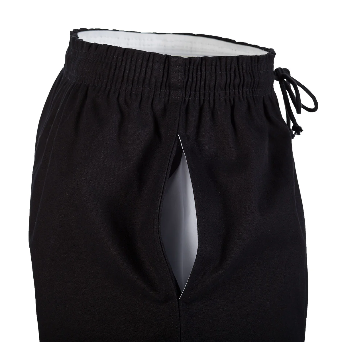 10 oz. Middleweight Brushed Cotton Elastic Waist Pants (Black) - Image 5