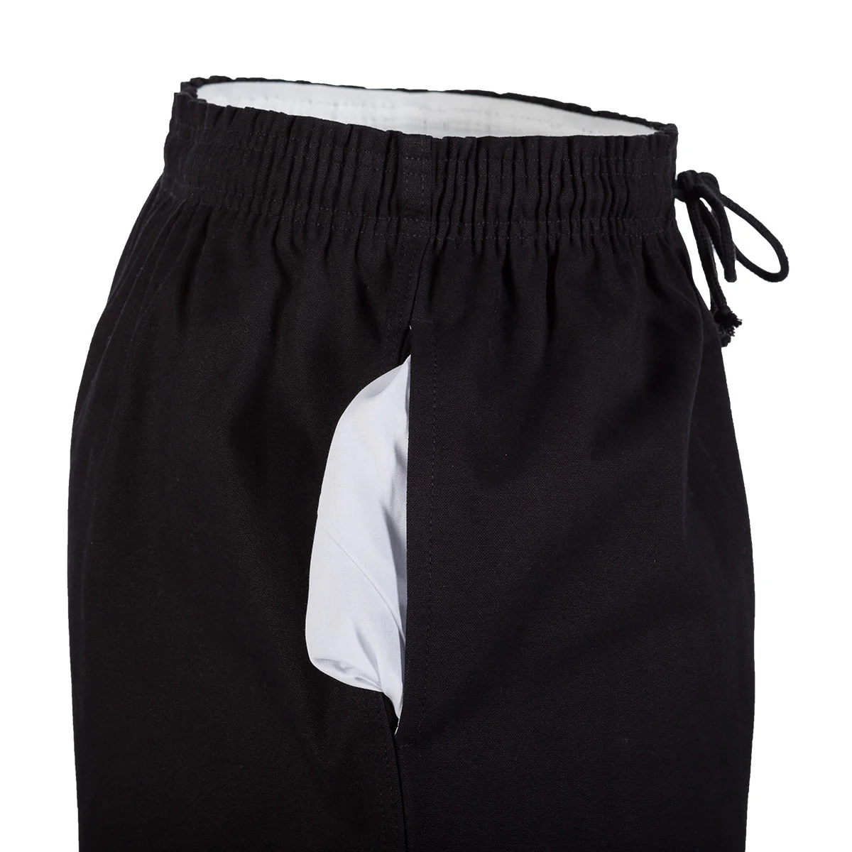 10 oz. Middleweight Brushed Cotton Elastic Waist Pants (Black) - Image 6