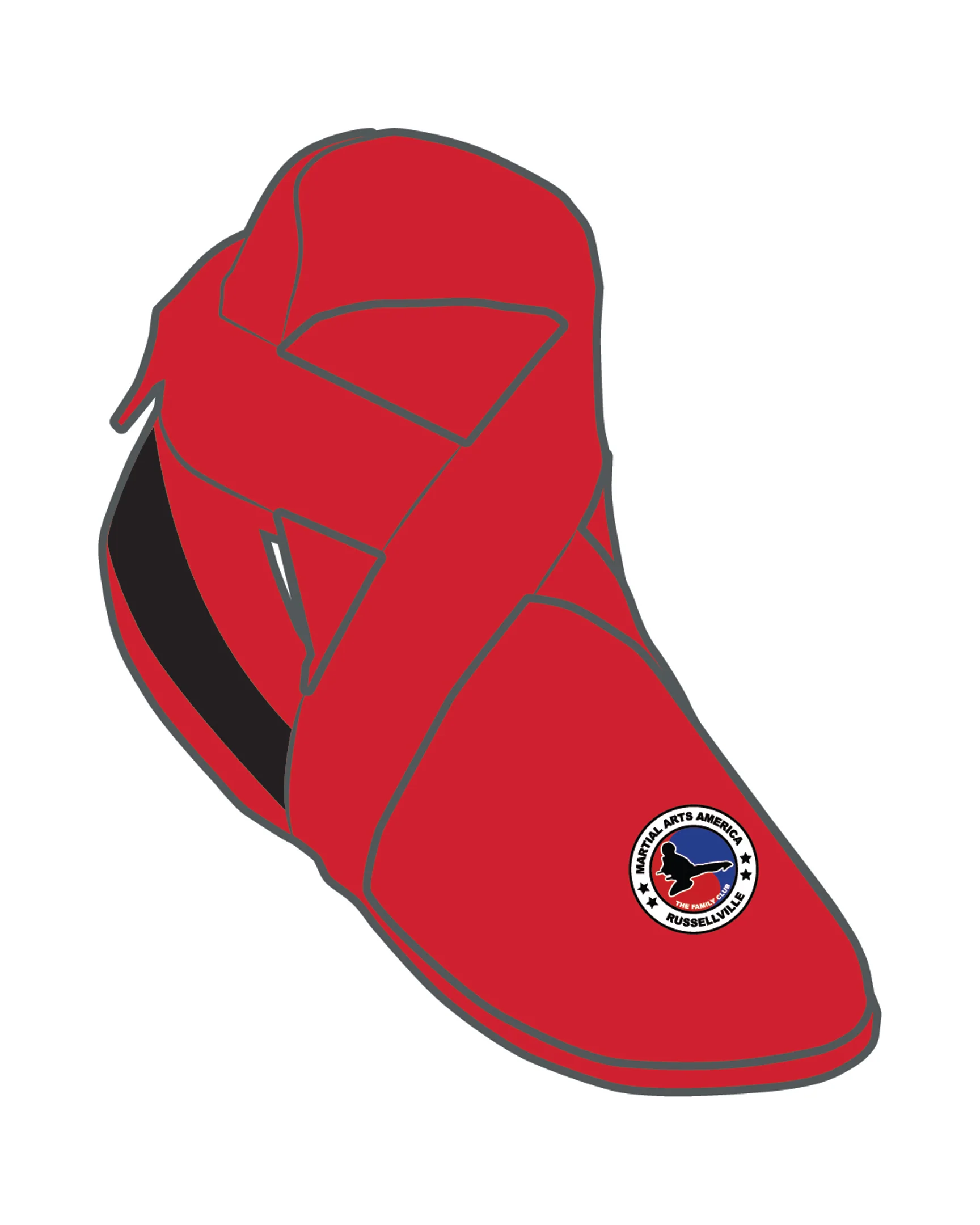 Determination Kicks Custom, Red/Black