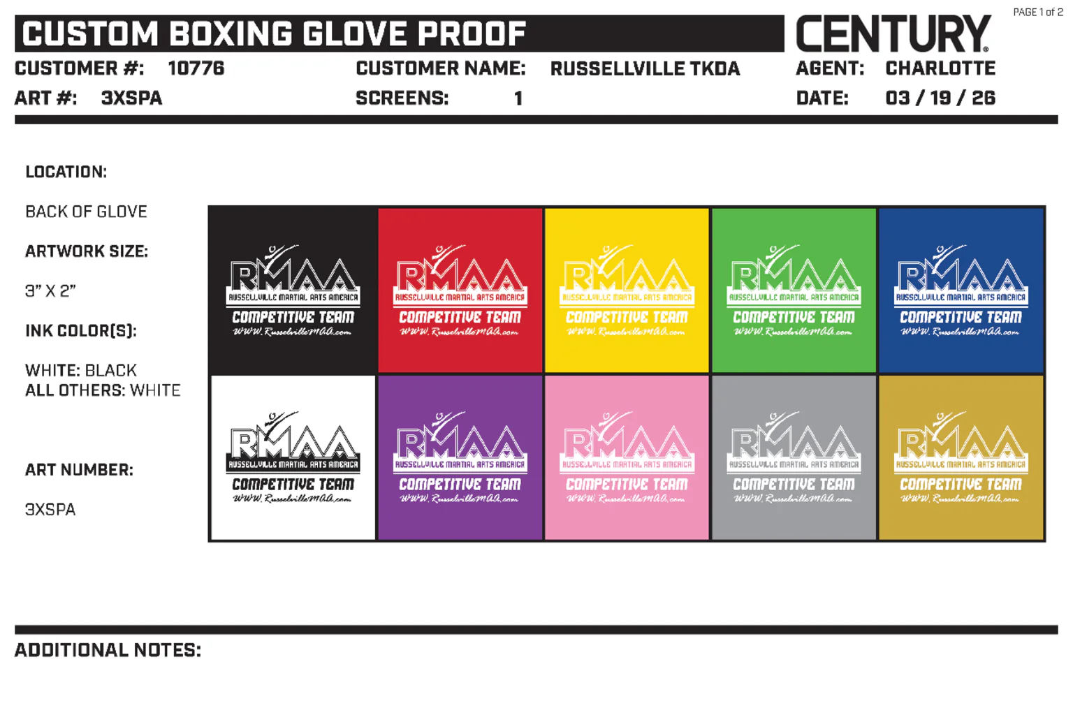 Custom Boxing Glove, Gold - Image 2