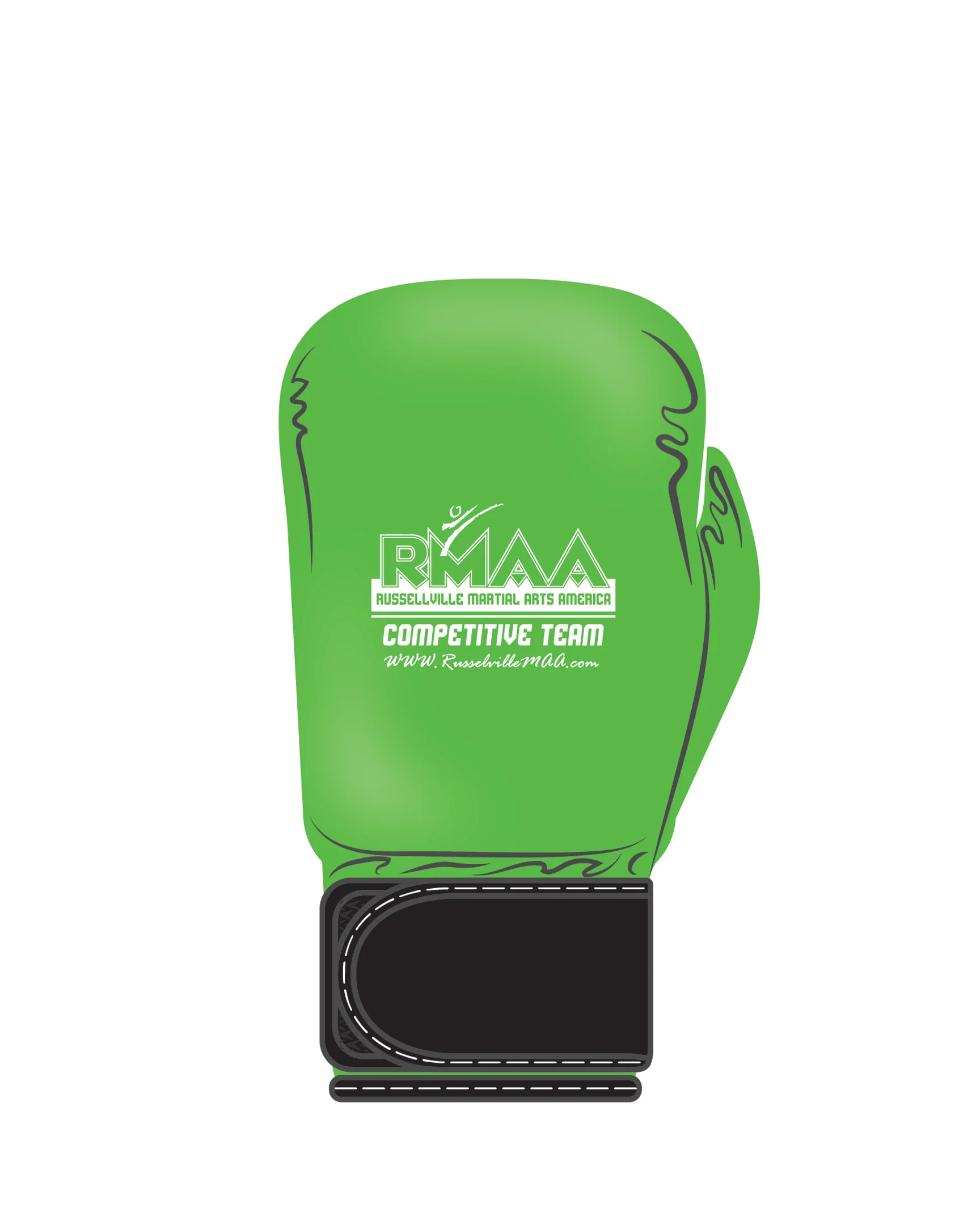 Custom Boxing Glove, Neon Green