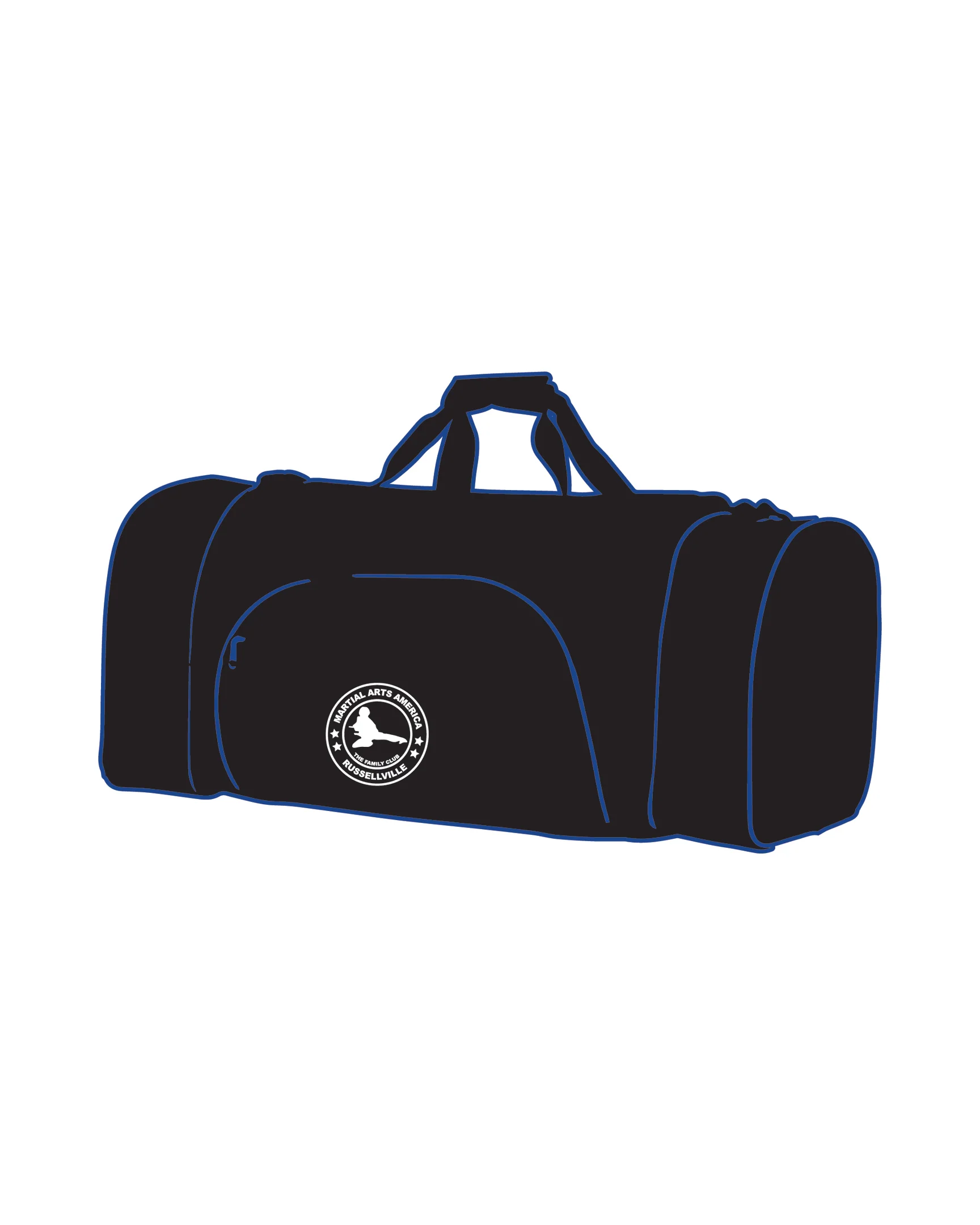 CUSTOM C GEAR DUFFLE BAG, Black/Blue