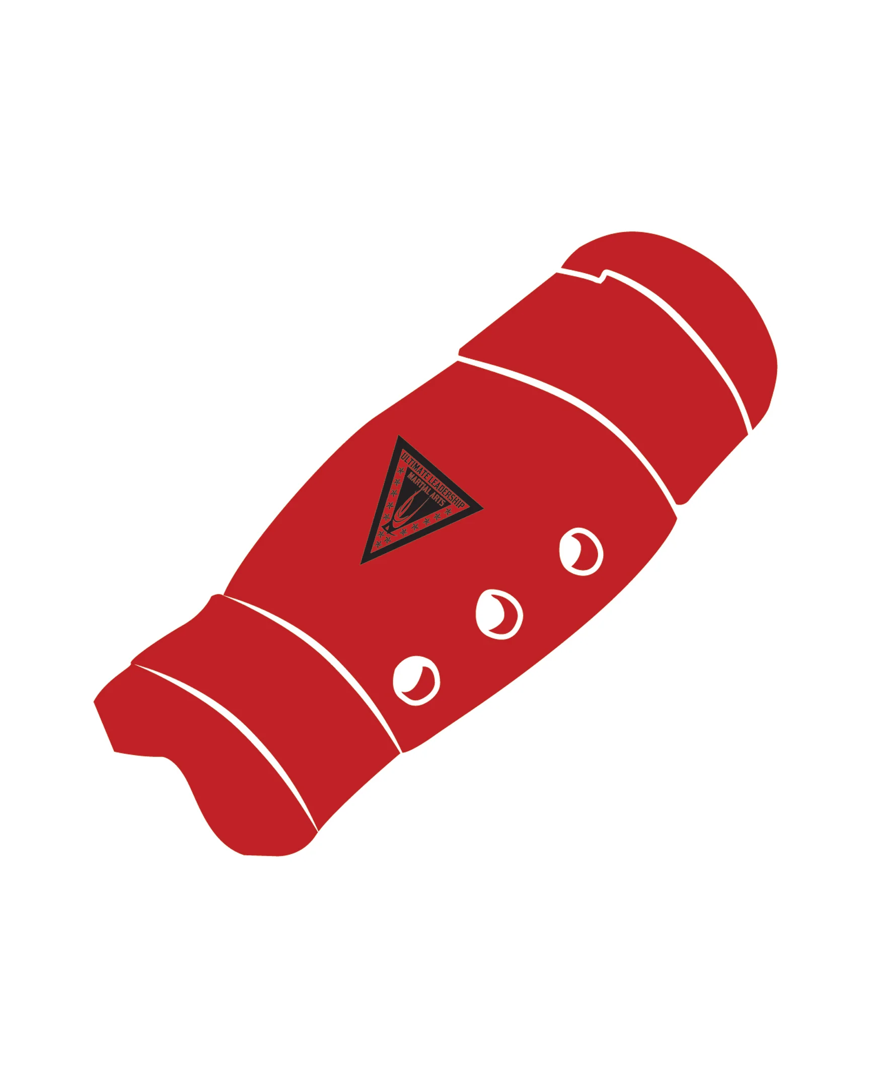Shin Guard Custom, Red