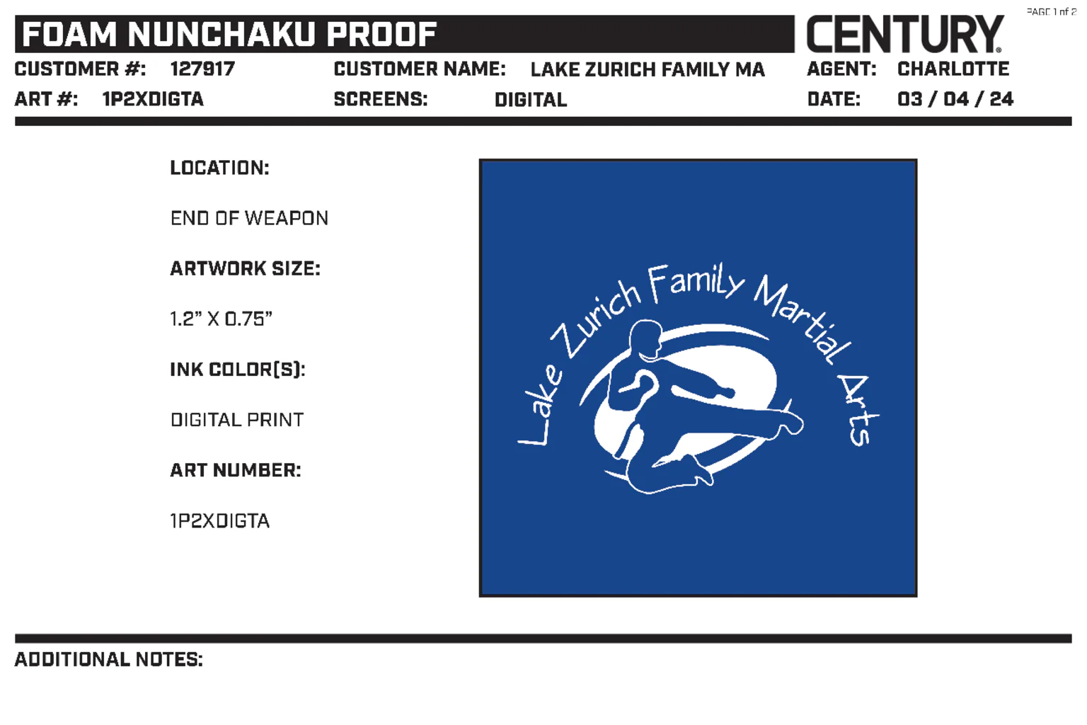 Custom Foam Ball Bearing Chuk, Blue - Image 2