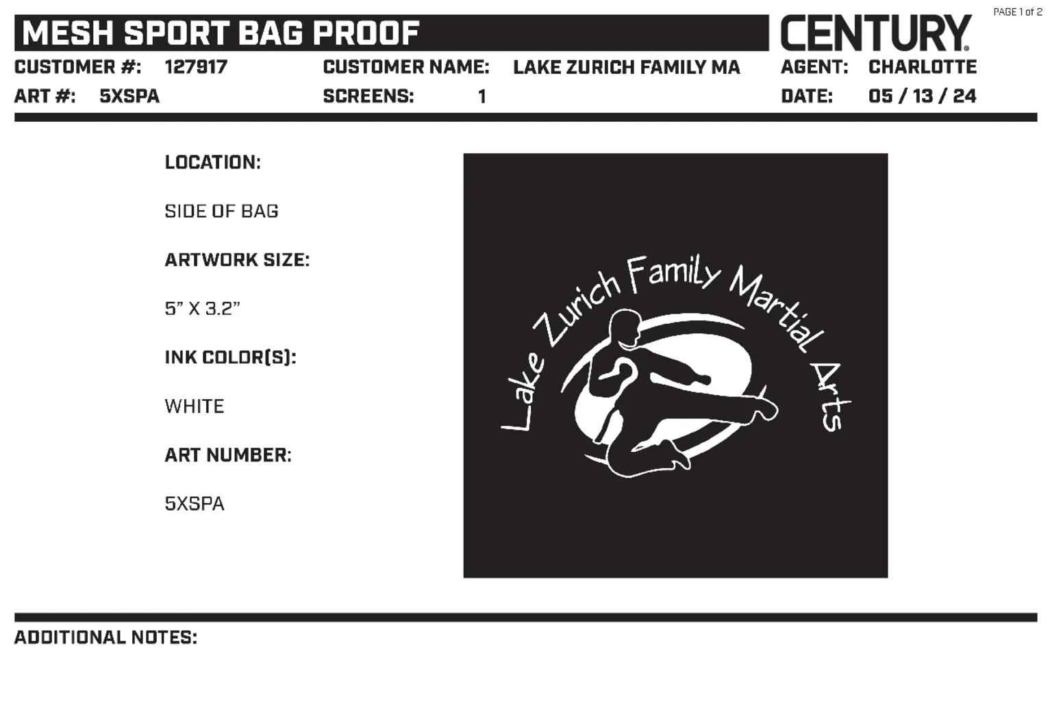 Custom Century Xl Sports Bag, Blue - Image 2