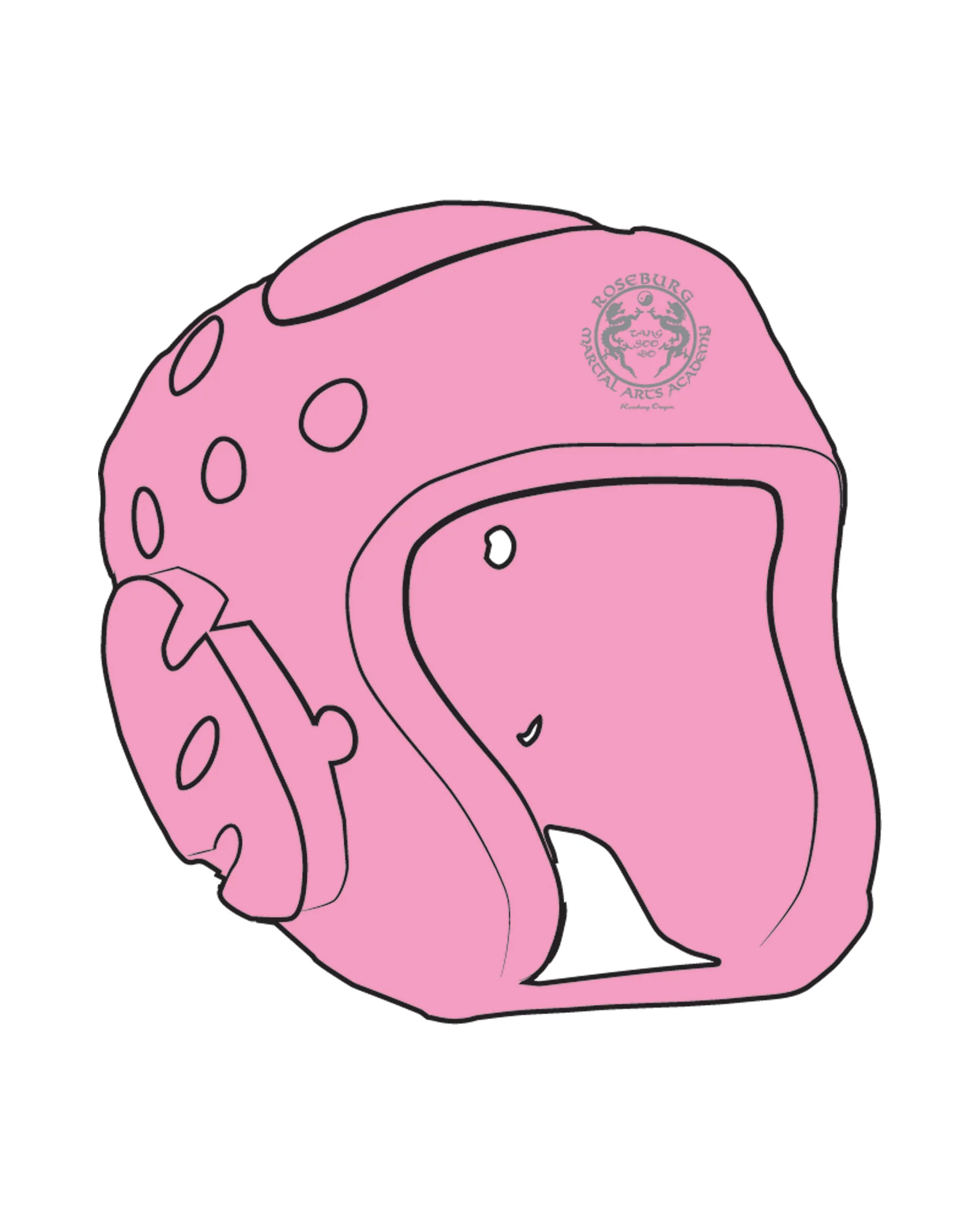 Headgear with shield Custom, Neon Pink