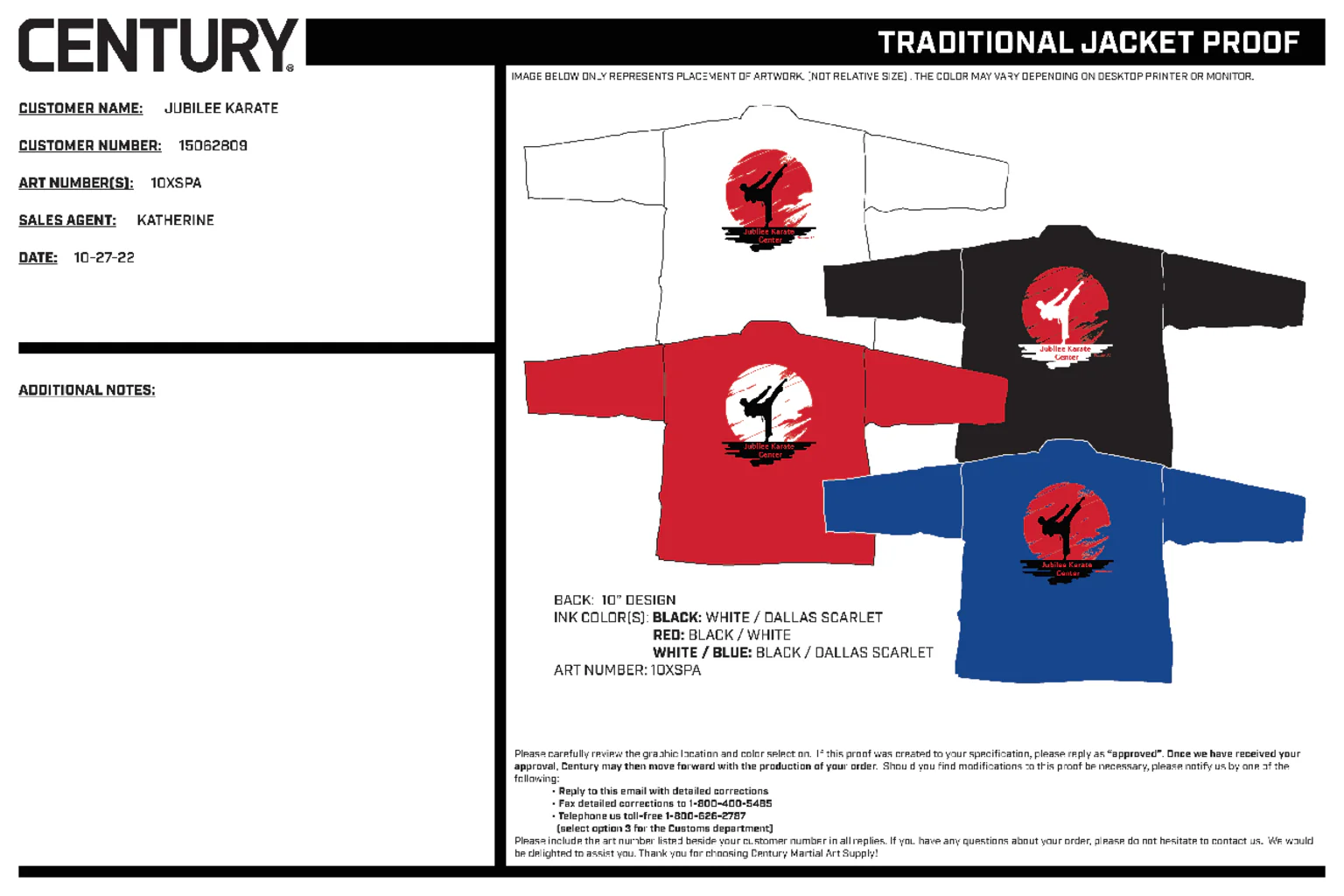 6oz Lightweight Student Jacket Custom, Black - Image 2