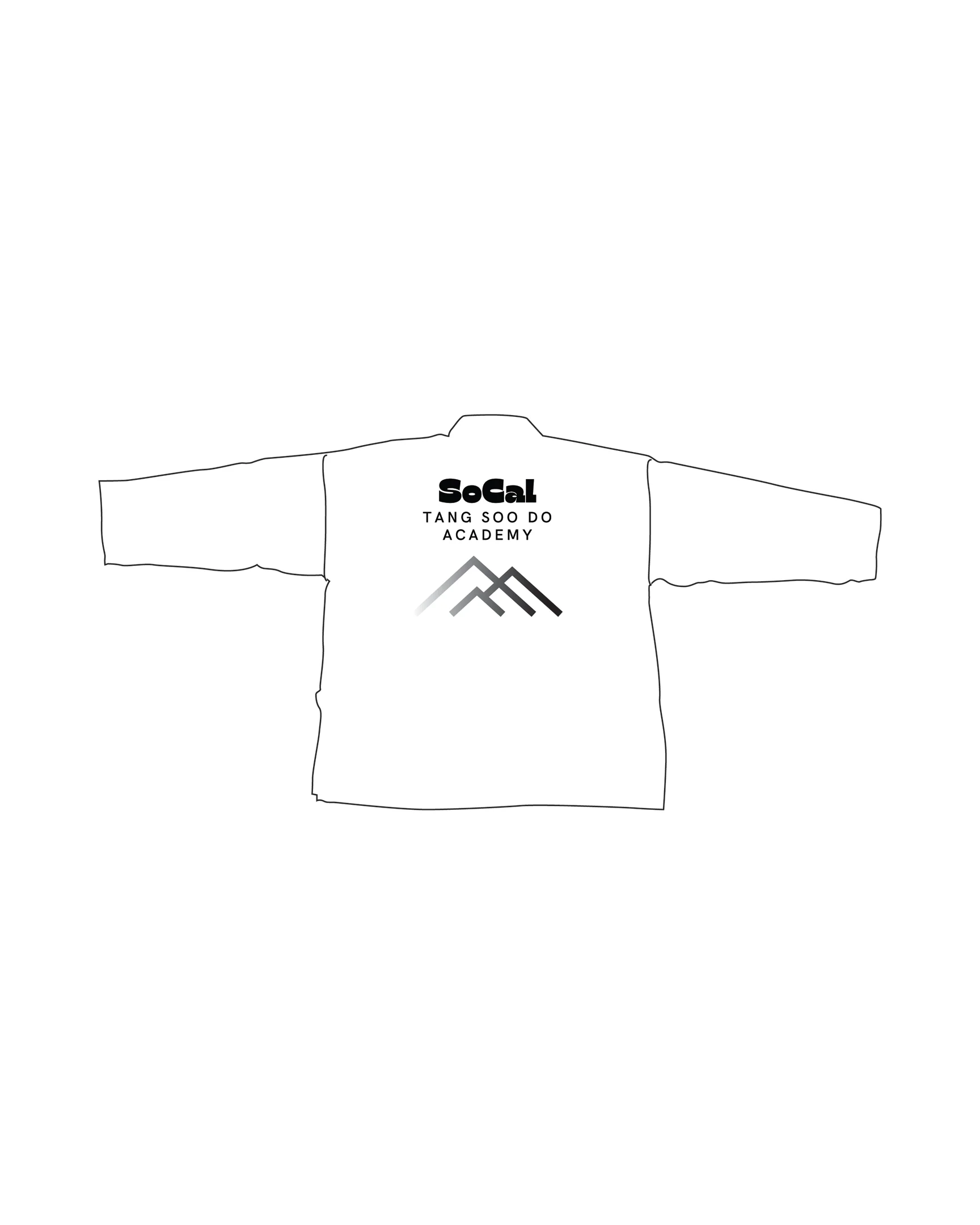 Custom Tsd Gup Traditional Jacket, White/Green