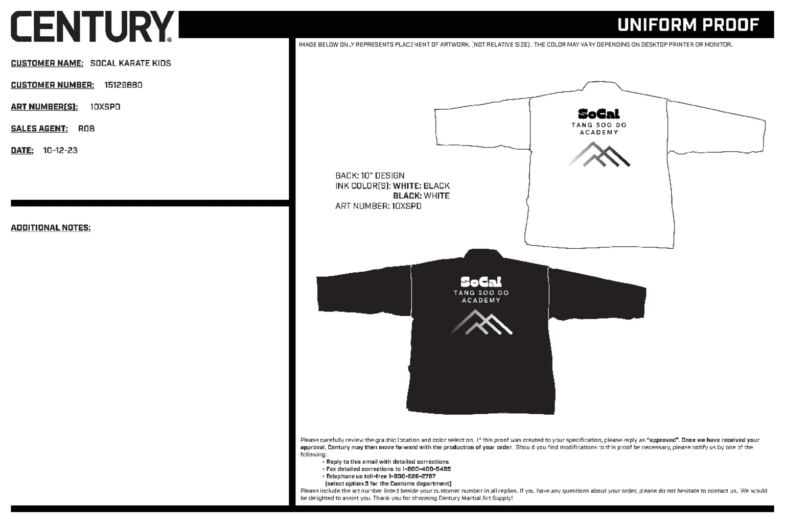 8oz Brushed Uniform, Black - Image 2