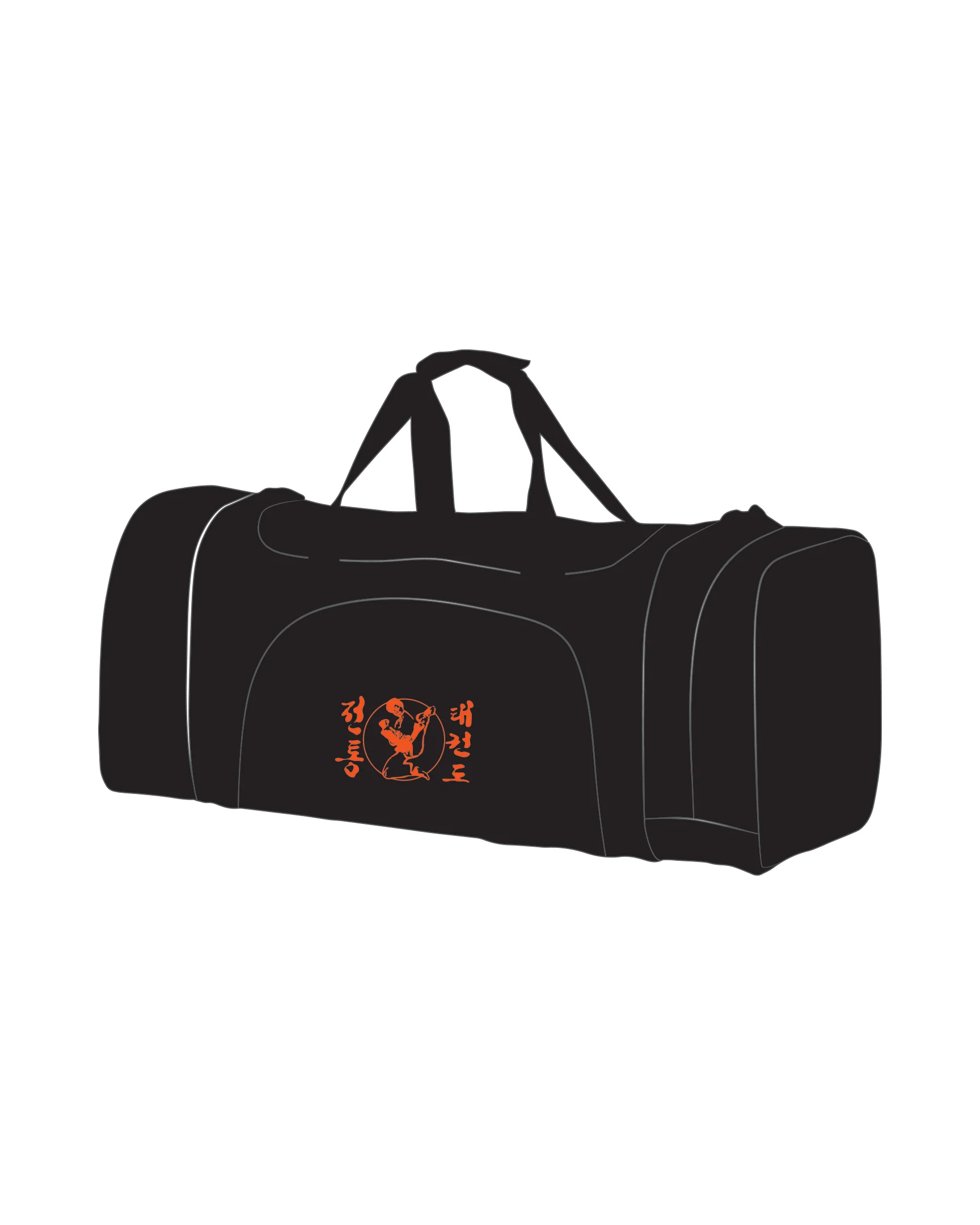 CUSTOM DUFFEL BAG BLACK, Black