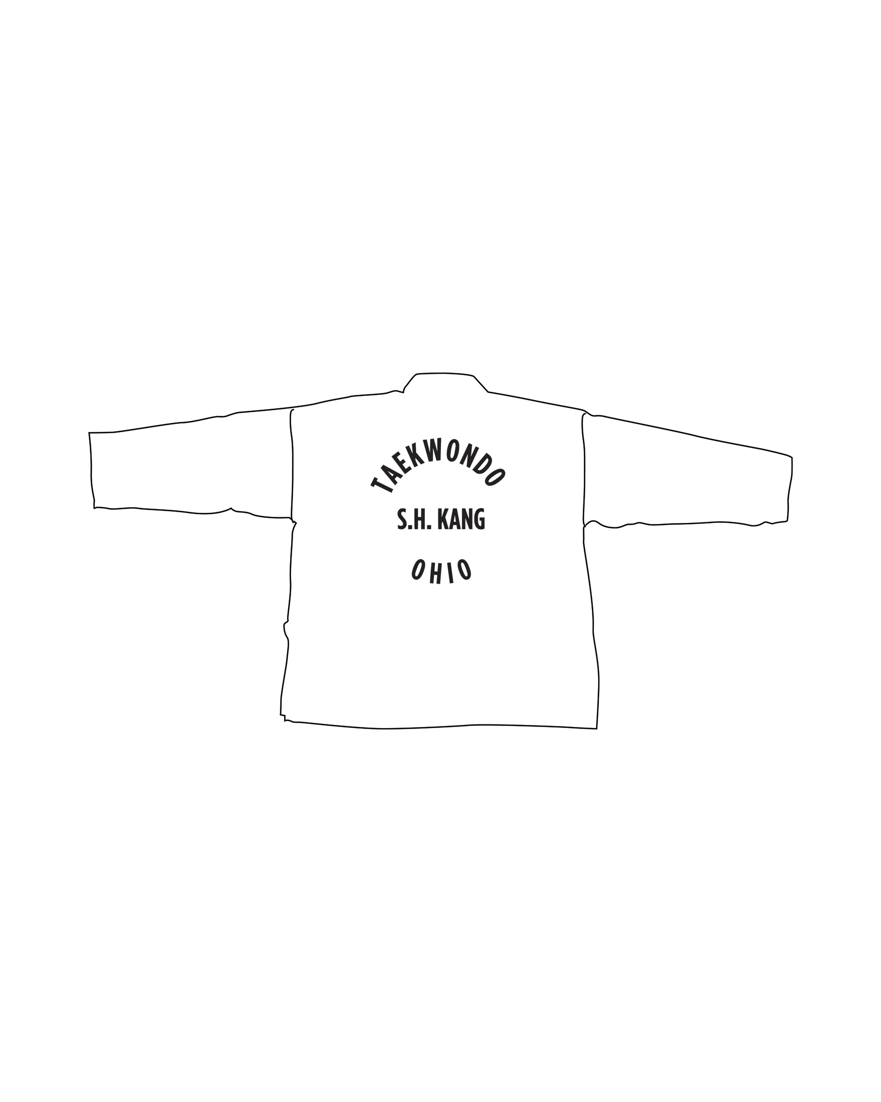 Student Elastic Uniform, White