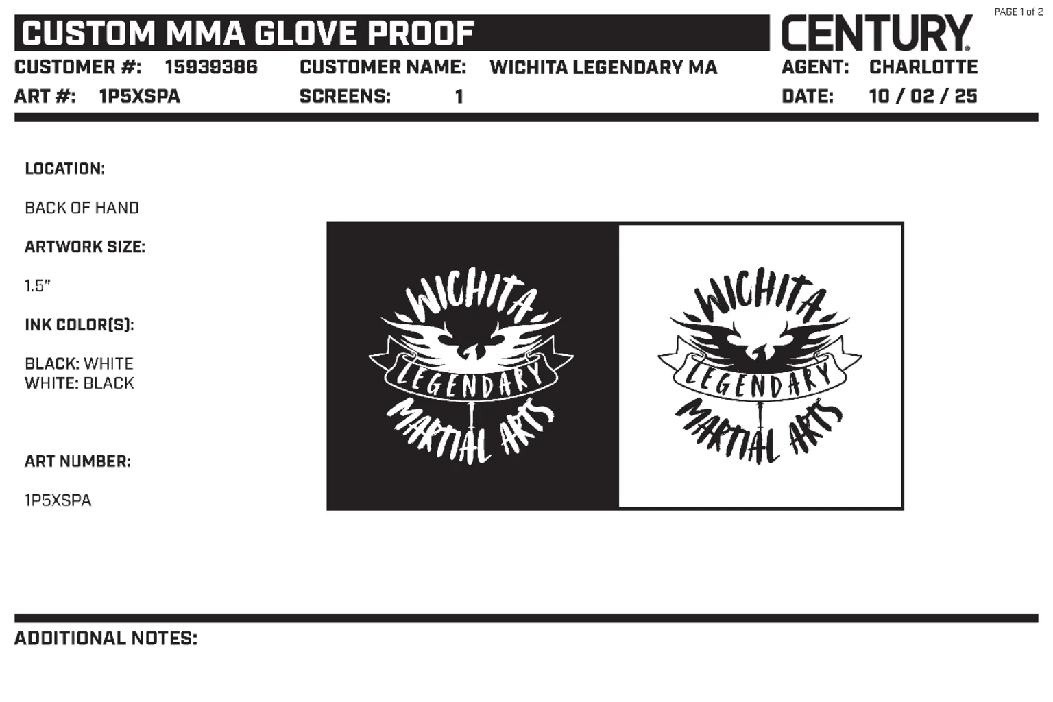 Mma Glove Custom, Black - Image 2