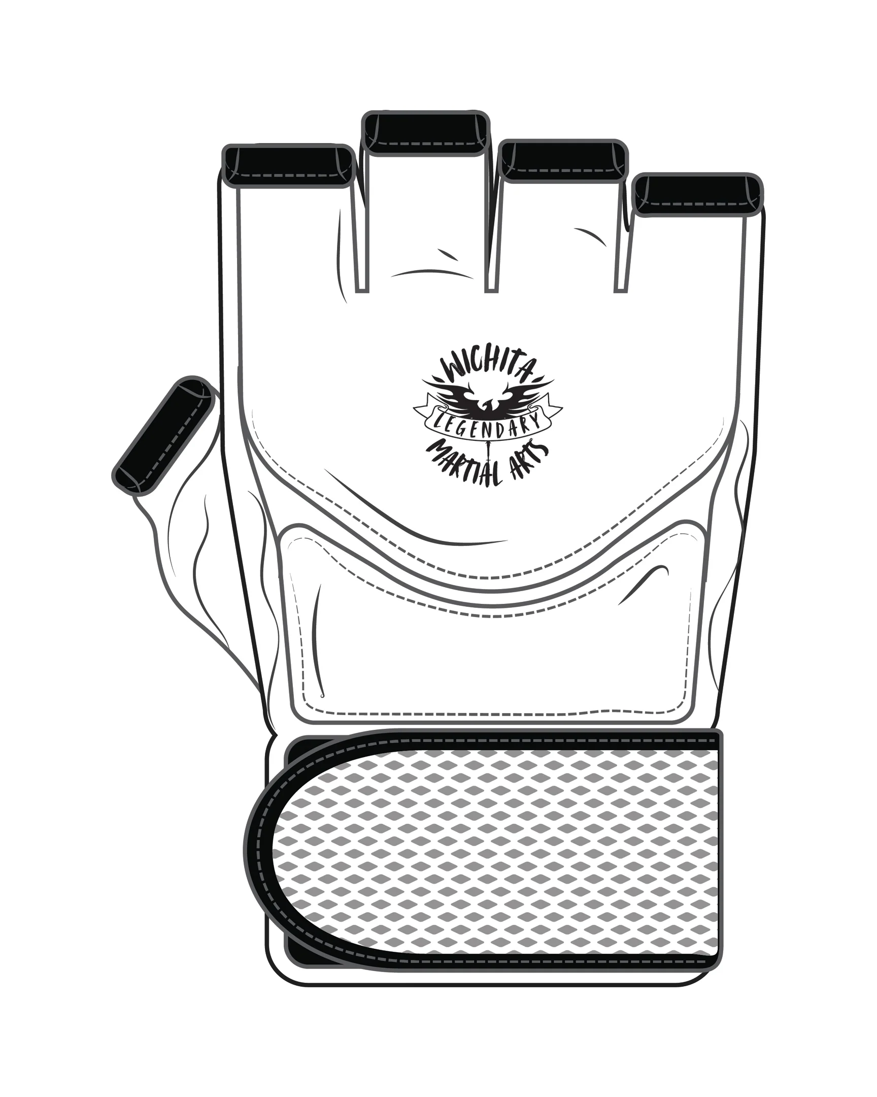 Mma Glove Custom, White
