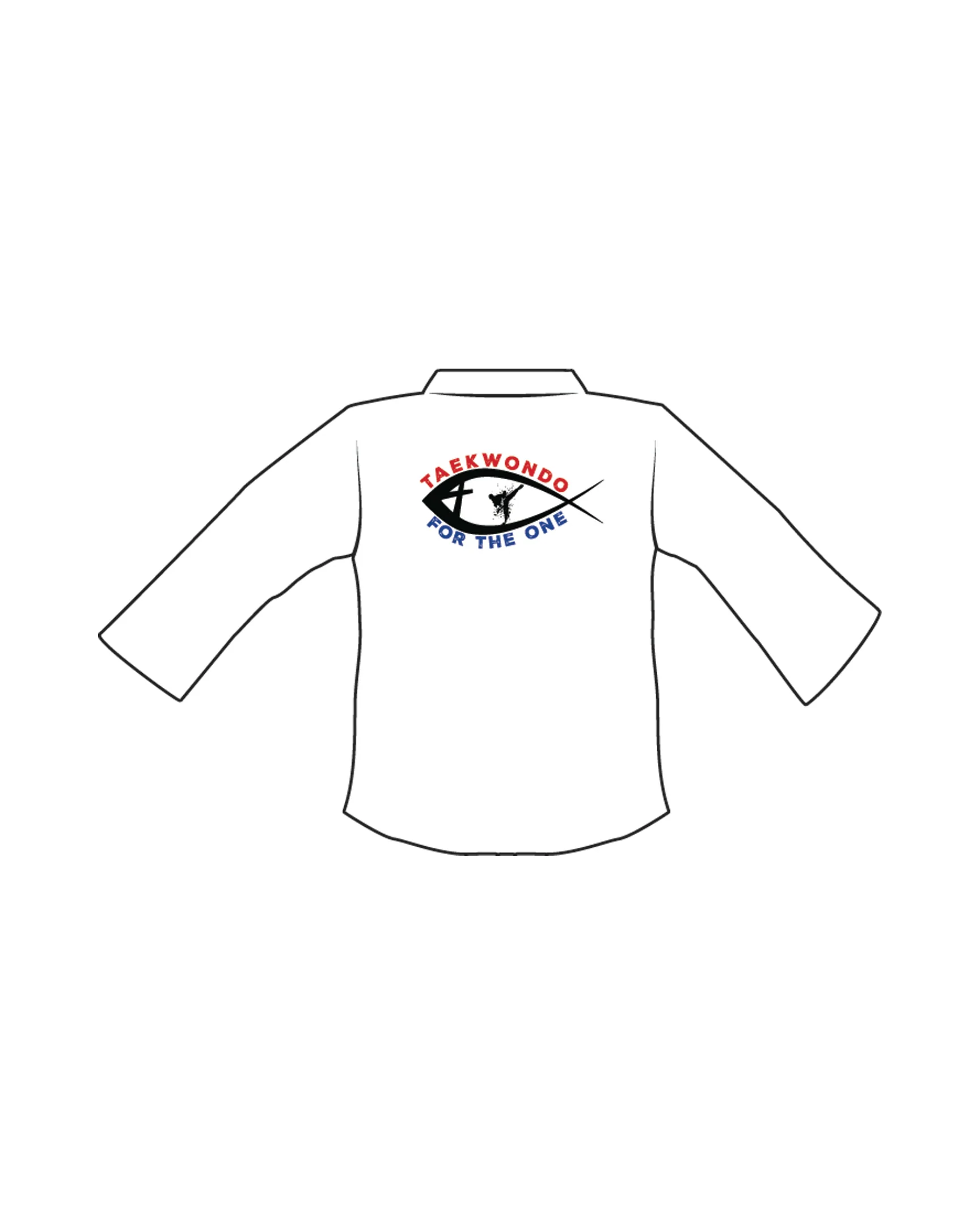 ULightweight Tkd Student Uniform Custom, White