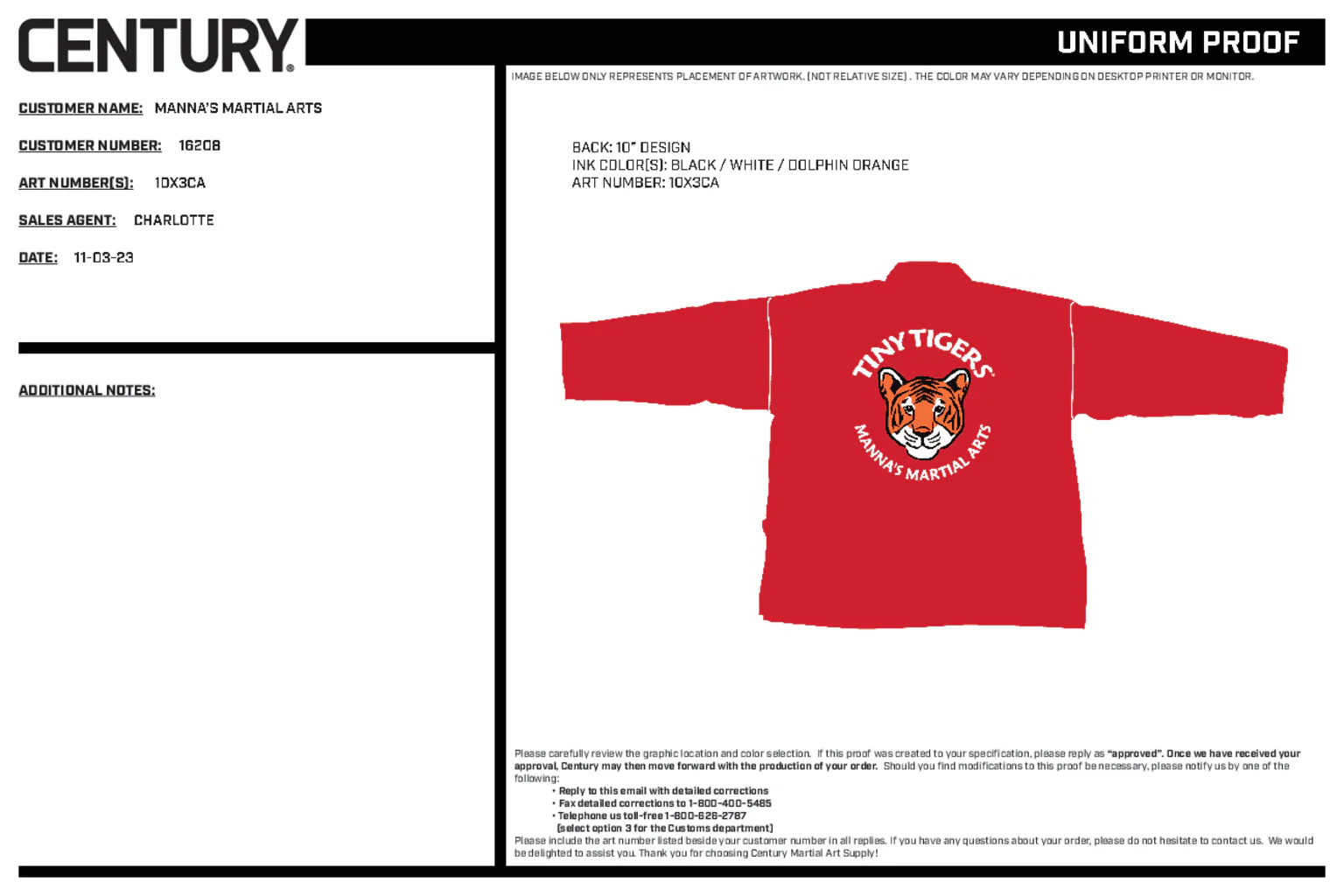 6oz Lightweight Student Jacket Custom, Red - Image 2