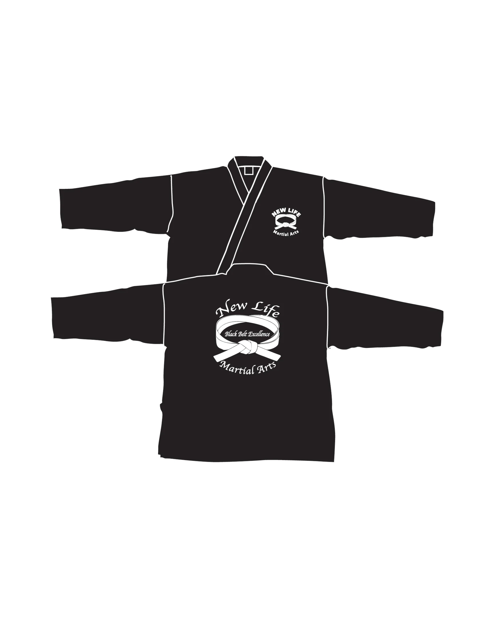 Student Elastic Uniform, Black