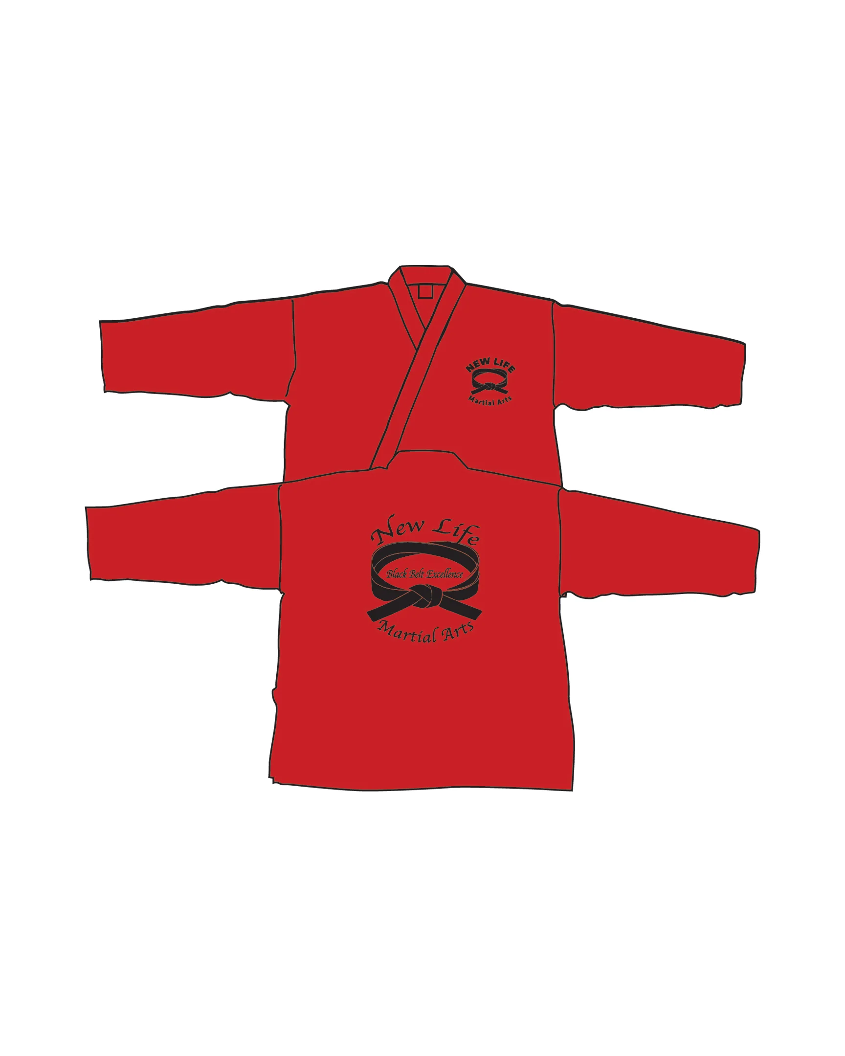 Lightweight Student Uniform, Red