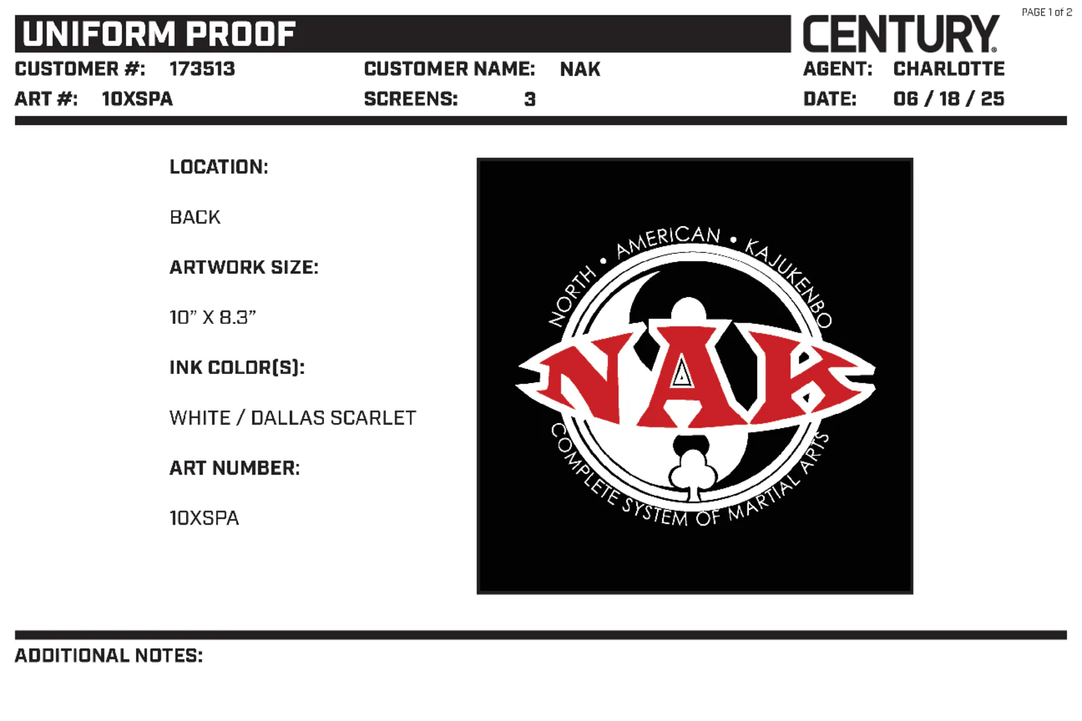 6oz Lightweight Student Jacket Custom, Black - Image 2