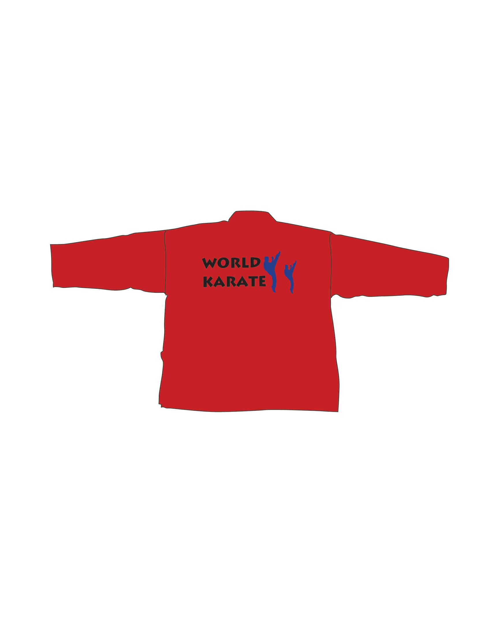 Middleweight Traditional Top, Red