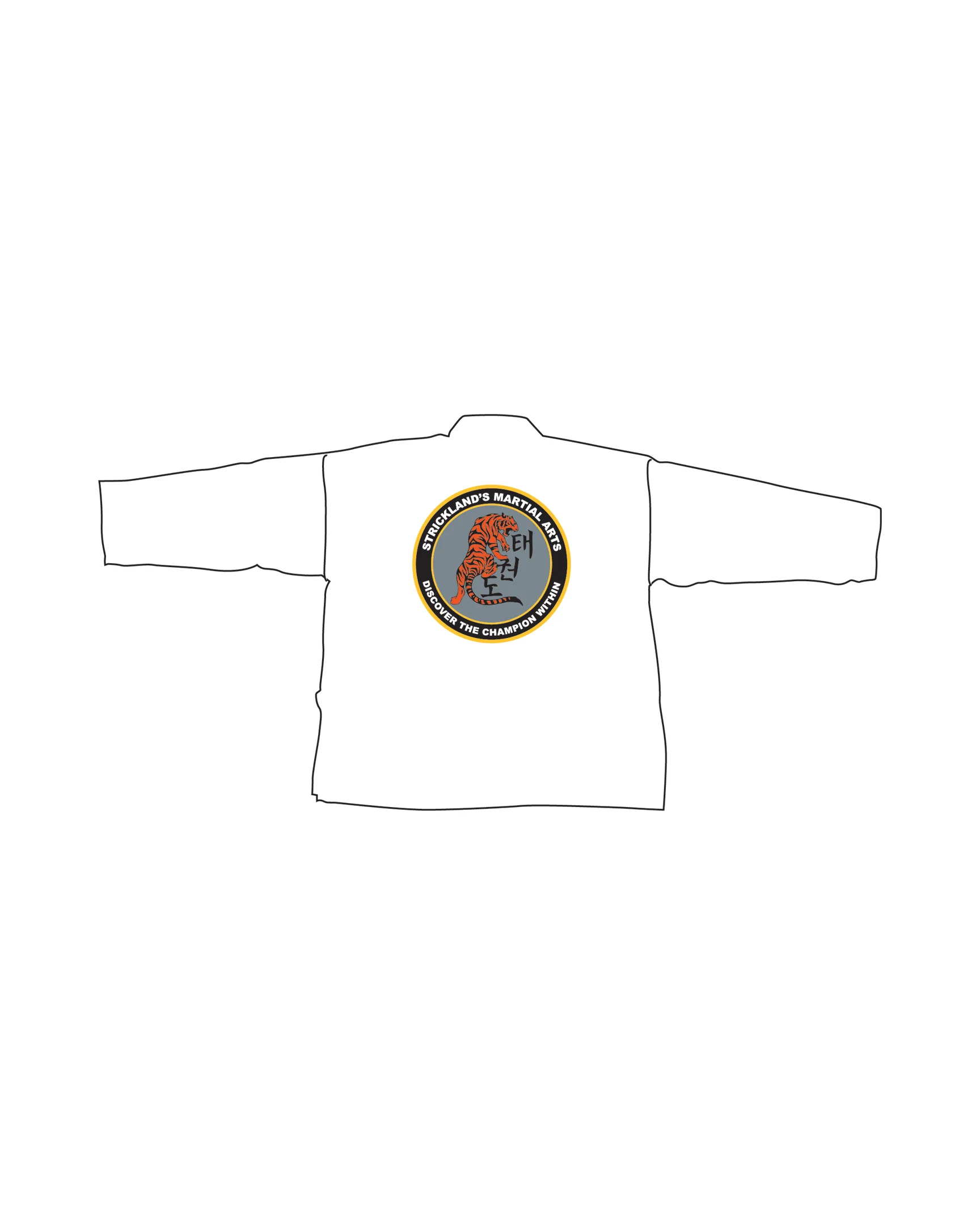 6oz Lightweight Student Jacket Custom, White